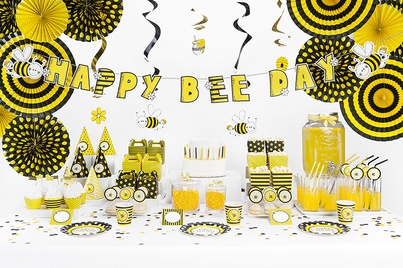 Letterslinger - Happy Bee Day - Bee Party kinderfeestje versiering - 1stuks-3