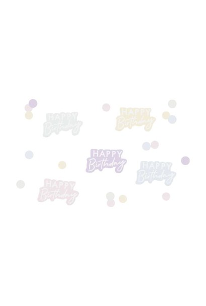 Tafelconfetti Happy Birthday 'Mix It Up Pastel' (13gr)