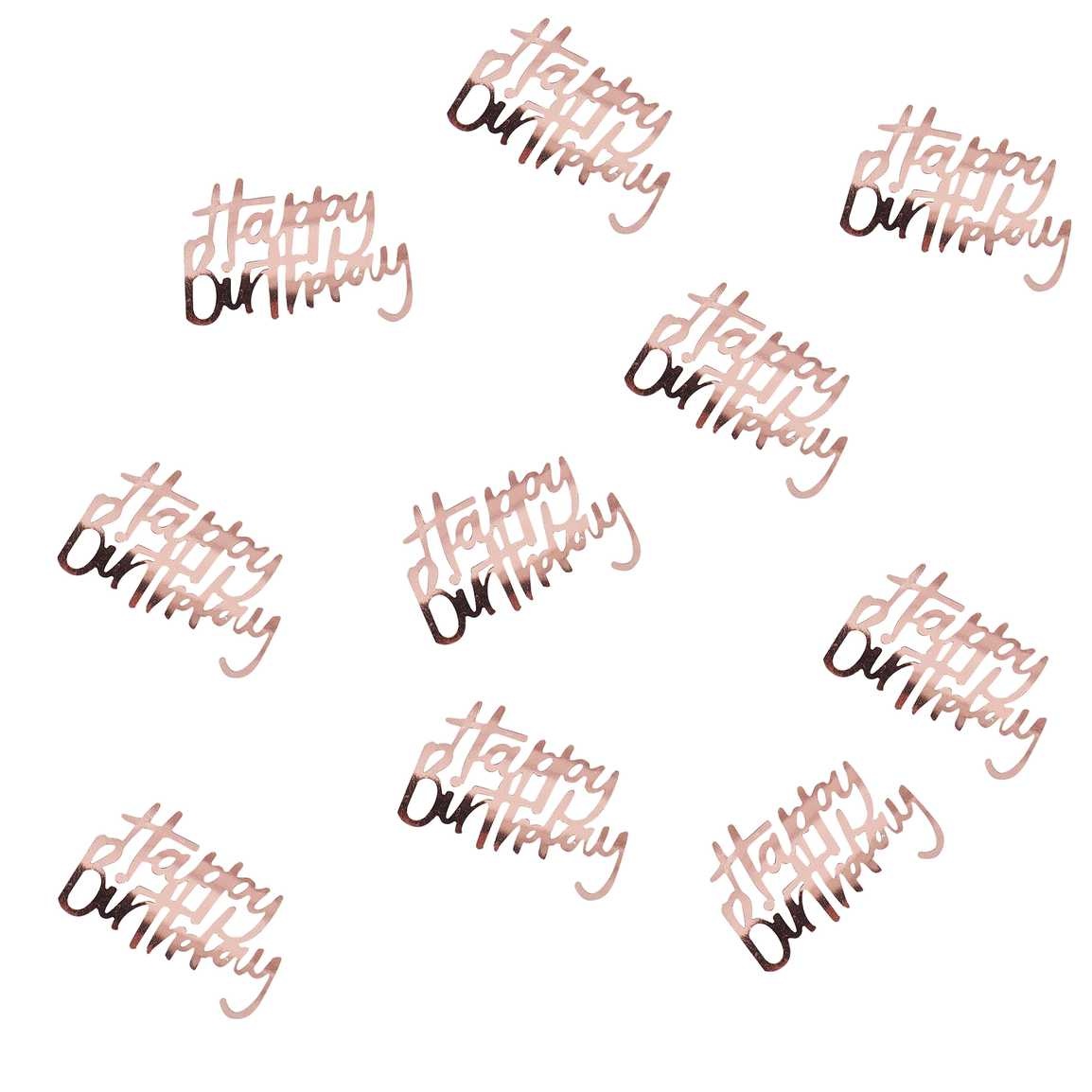 Tafelconfetti roségoud - Happy Birthday - feestartikelen - 14gram-1