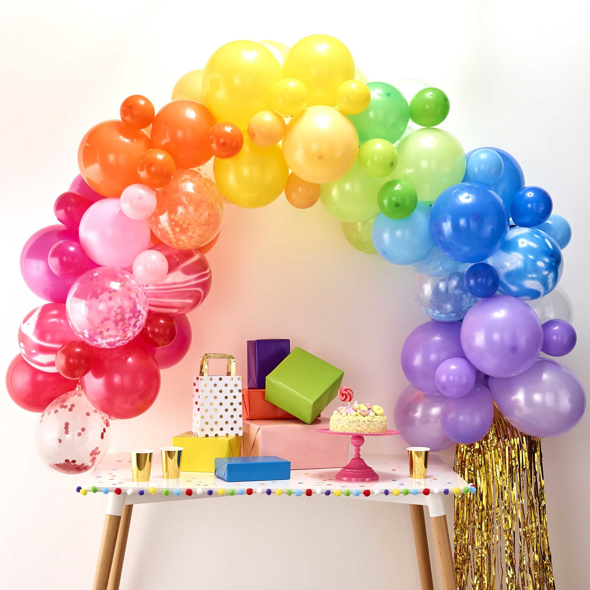 Ballonnenboog pakket - Rainbow - feestversiering - 85stuks-3