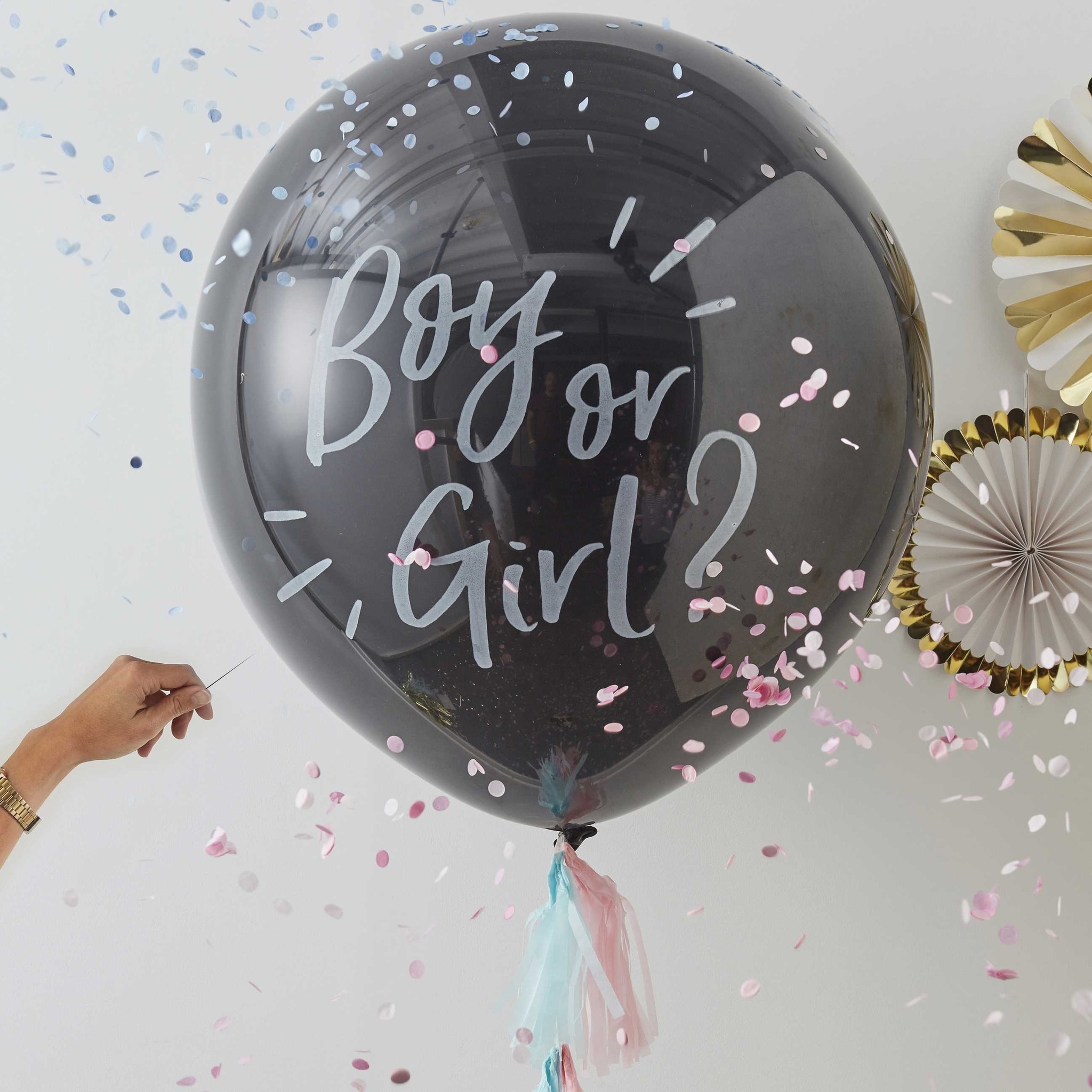 Grote ballon Boy Or Girl? - Oh Baby! - gender reveal versiering - 1set-2