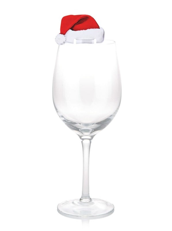 Glasdecoratie kerstmutsjes - Christmas Cheers - kerstversiering - 10stuks-3
