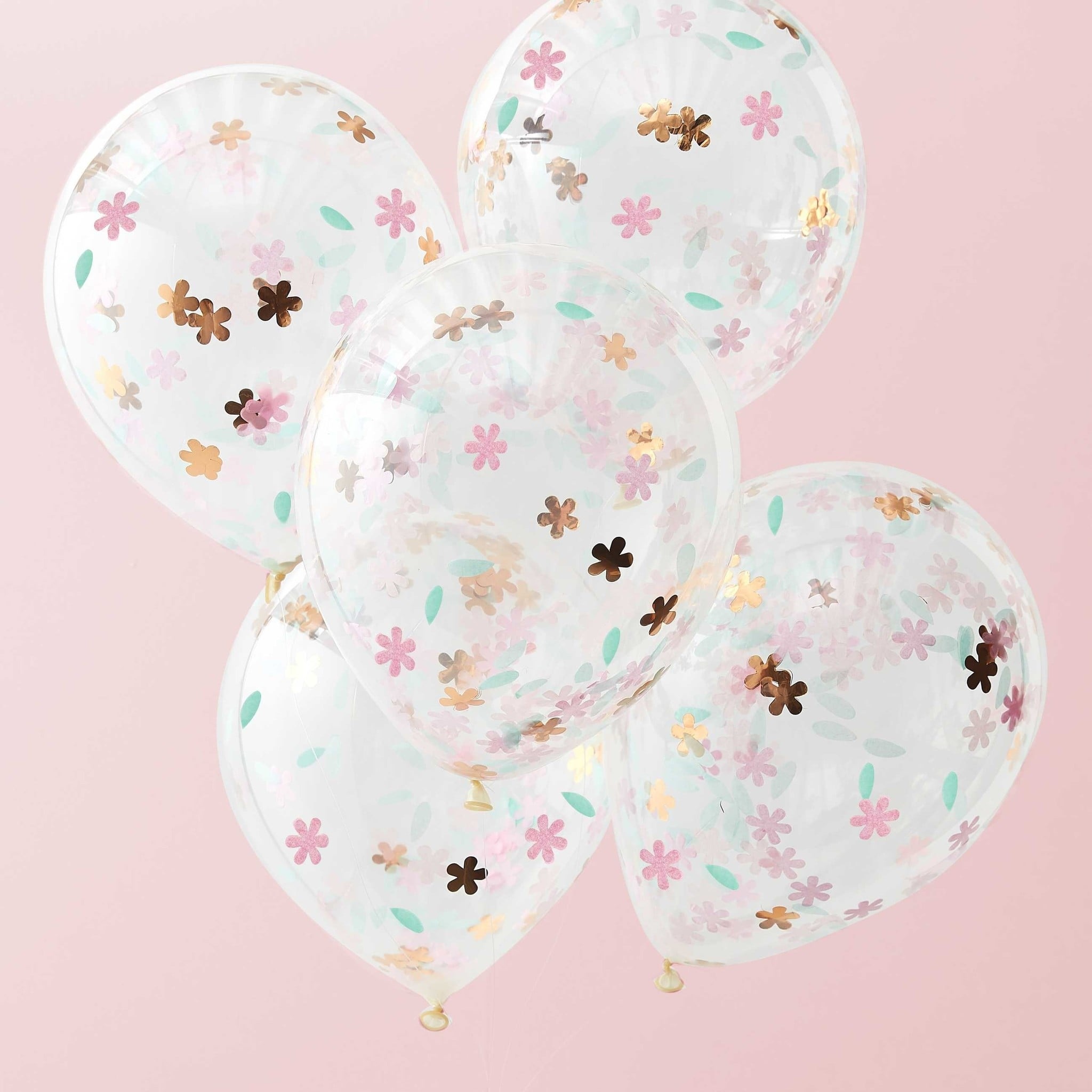 Confettiballonnen bloemen - Ditsy Floral - feestversiering - 5stuks-2