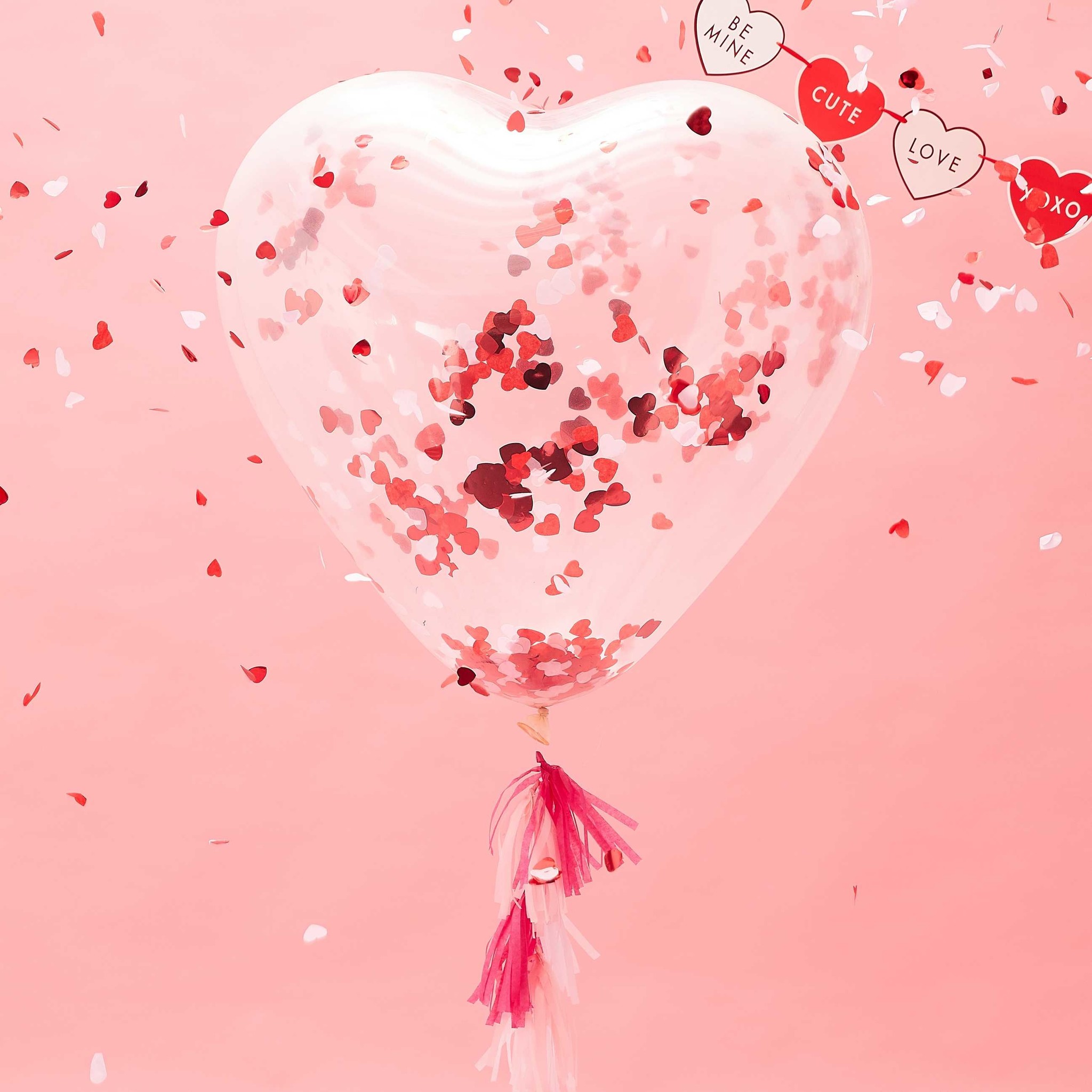 instructeur Mens Krijt Grote confettiballon hartjes valentijn versiering | PretaPret.nl - PretaPret