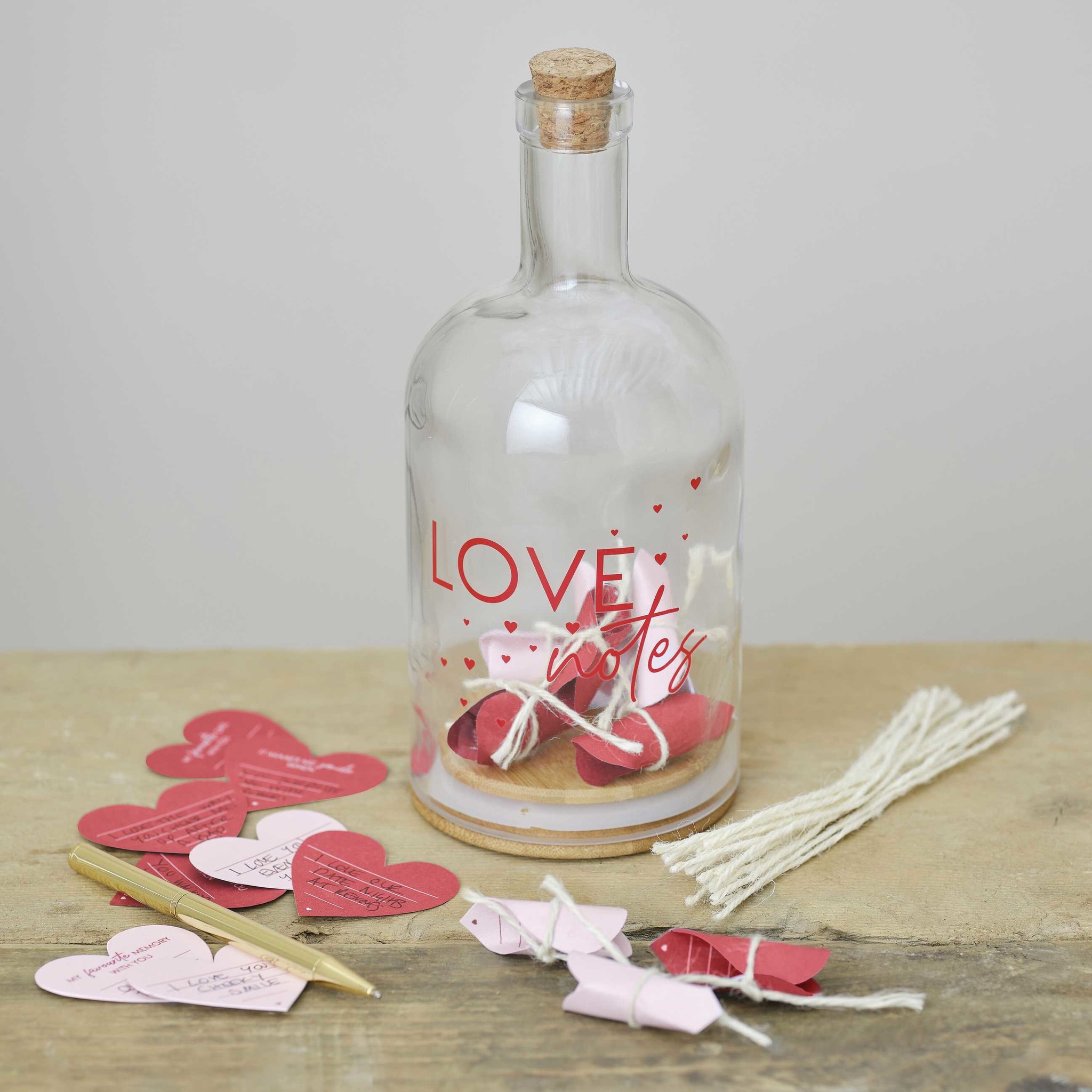 Liefdesbriefjes in een fles - Be Mine - valentijn versiering - 1stuks-2
