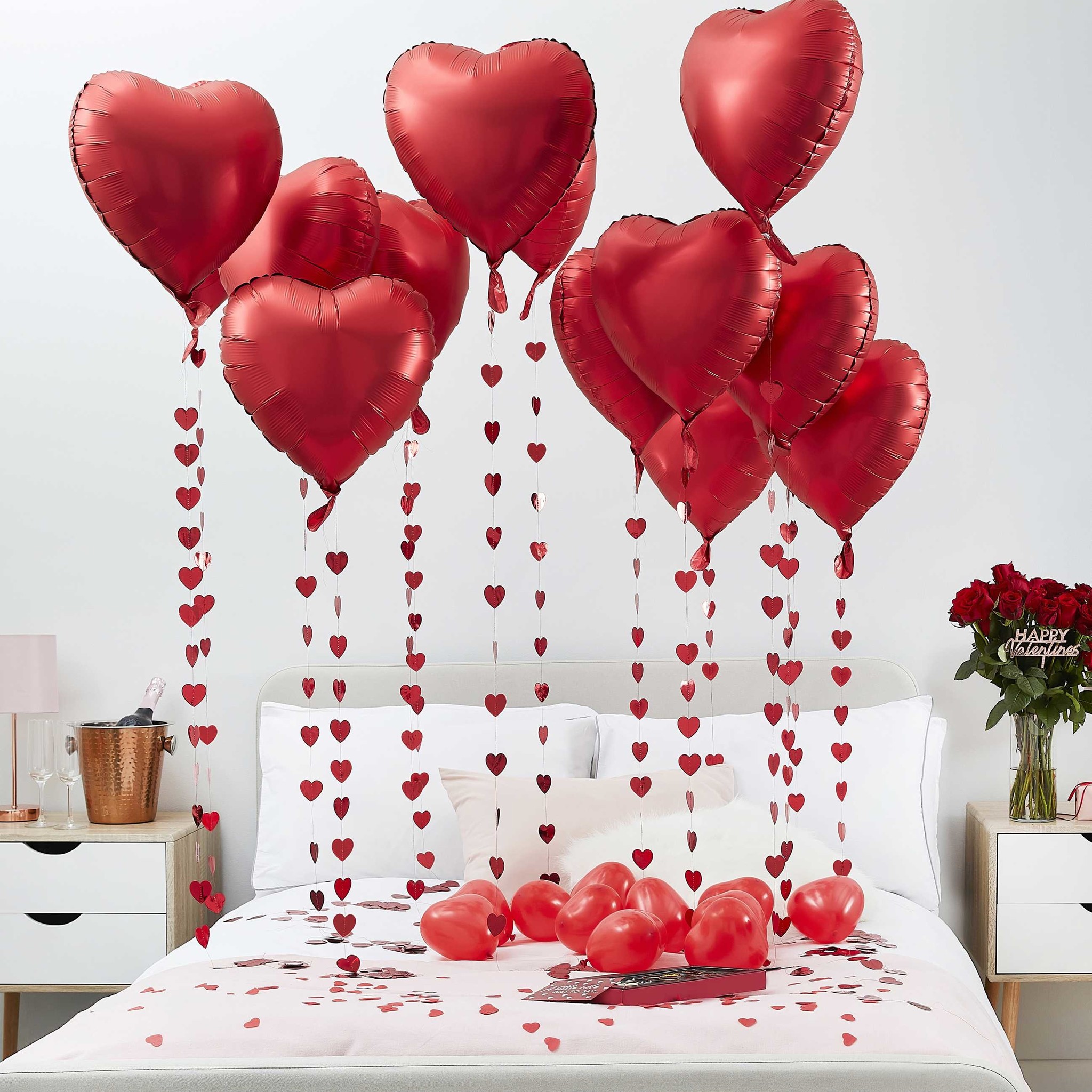 Crêpe papier slingers - I Heart You - valentijn versiering - 1stuks-3