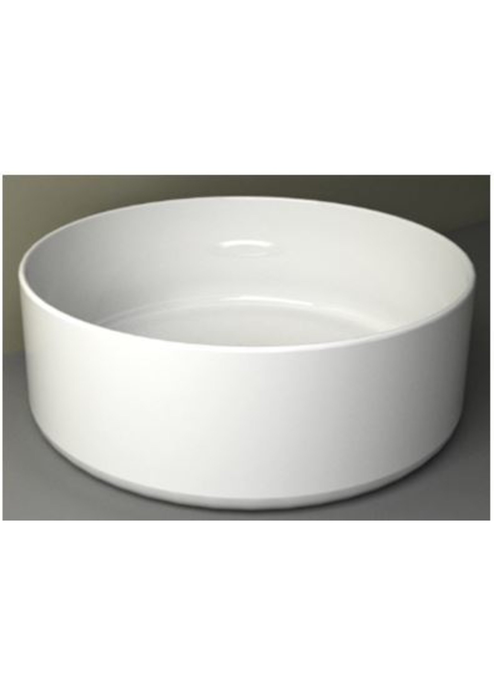 Wiesbaden Wiesbaden Link waskom rond 40x14,5cm keramiek glans wit