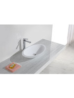 Wiesbaden Wiesbaden Kim waskom ovaal 59x35x11 cm solid surface mat wit