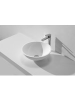 Wiesbaden Wiesbaden Valerie waskom rond 43x13 cm solid surface mat wit