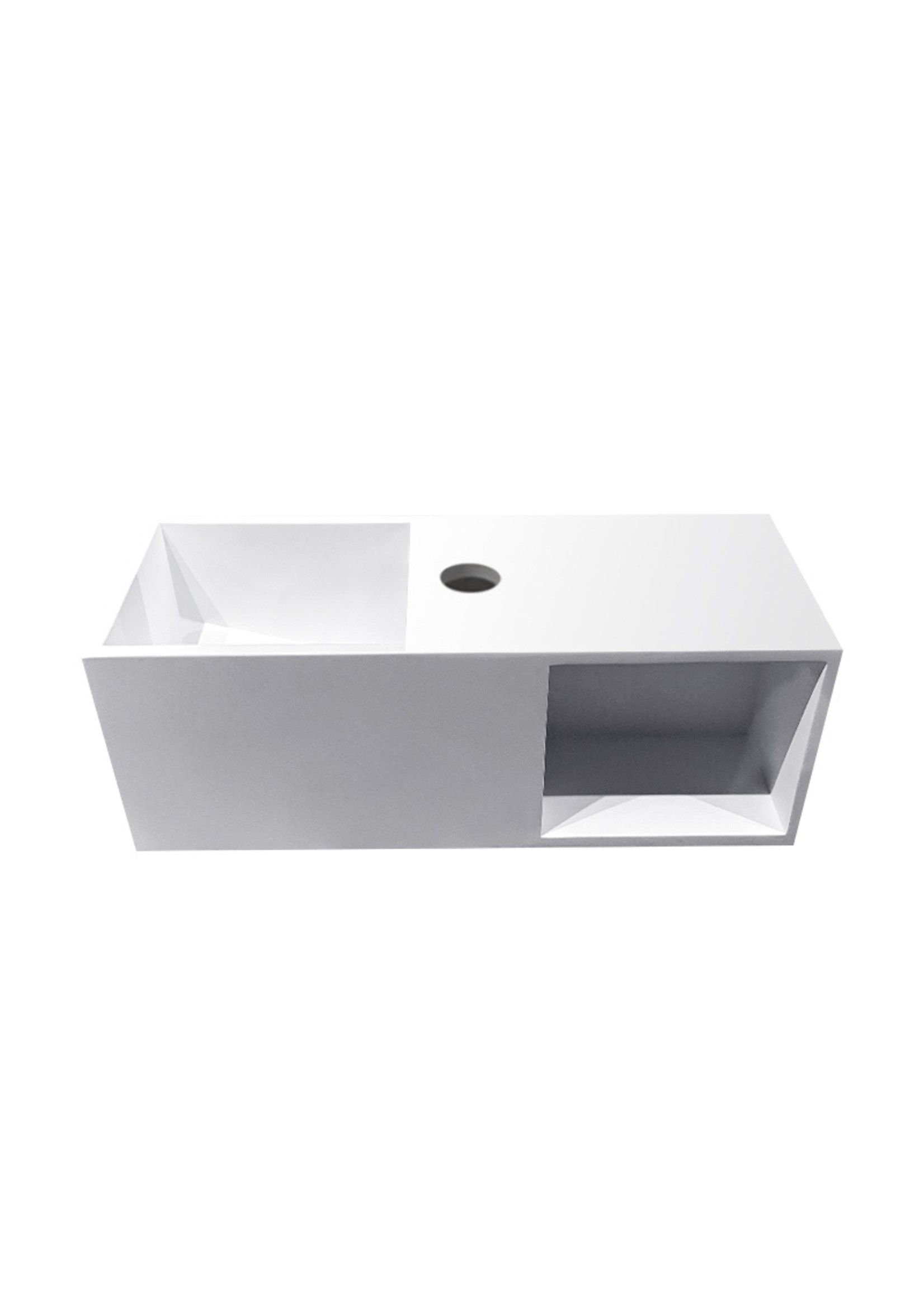 Wiesbaden Wiesbaden Julia fontein Solid Surface met nis 54x20x20 cm mat wit