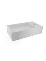 Wiesbaden Wiesbaden Solid Surface fontein rechts 40x22x10 cm mat wit