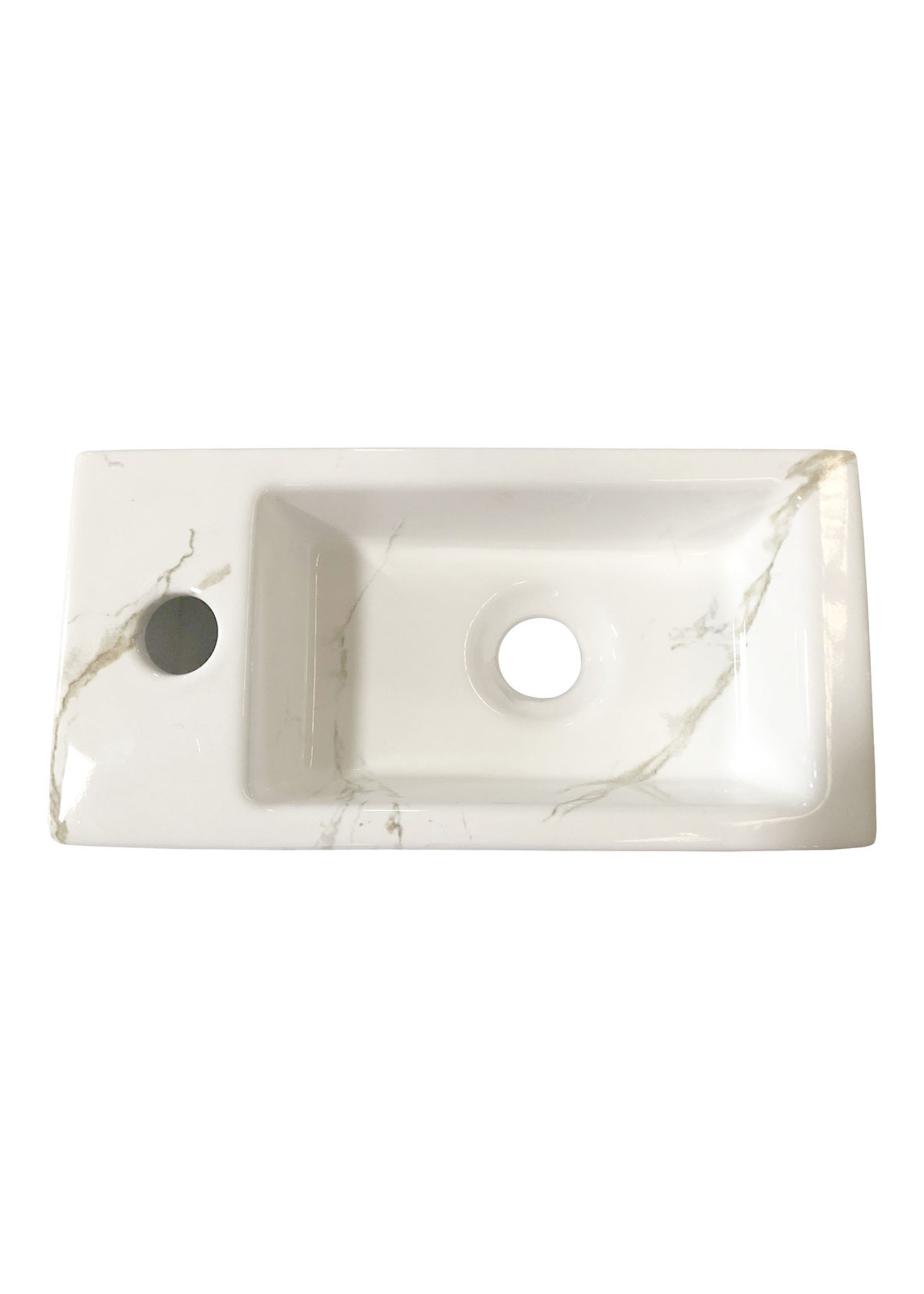 Wiesbaden Wiesbaden Mini-Rhea links fontein 36x18x9cm Carrara