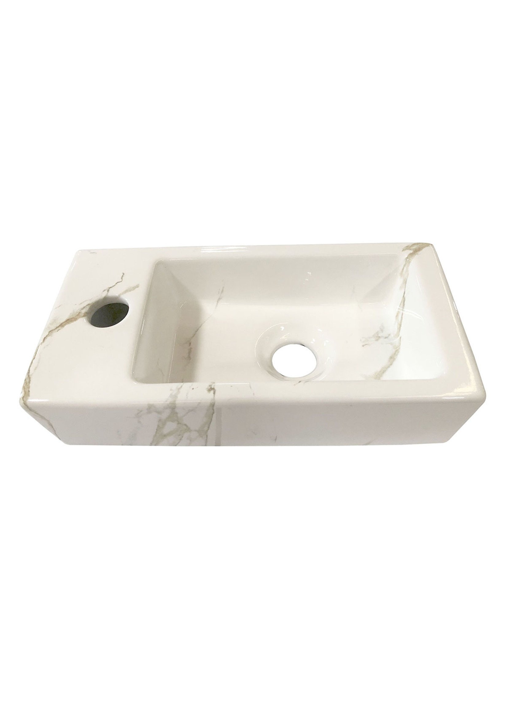 Wiesbaden Wiesbaden Mini-Rhea links fontein 36x18x9cm Carrara