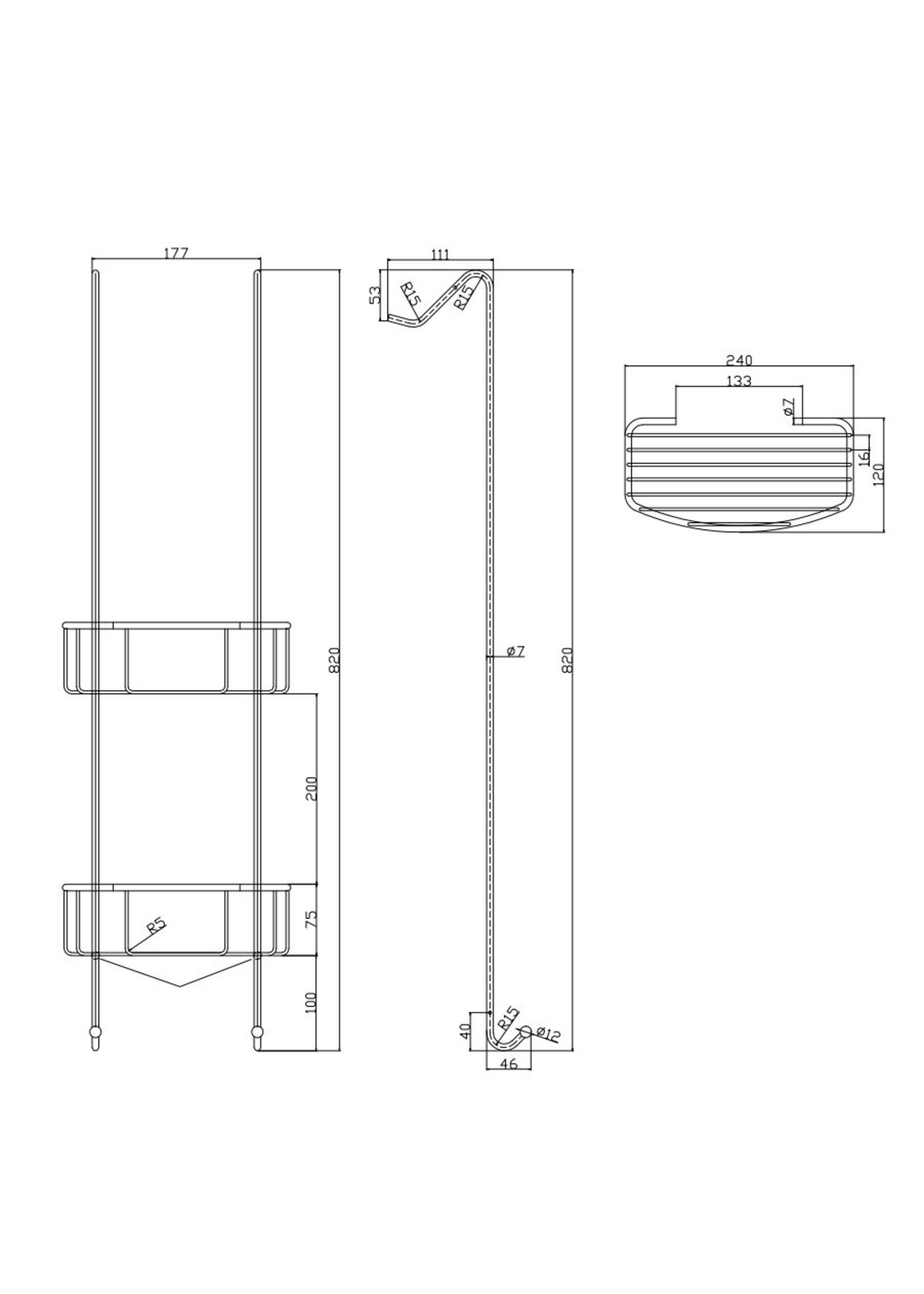 Wiesbaden Wiesbaden Domo ophangrek 80 cm geborsteld staal