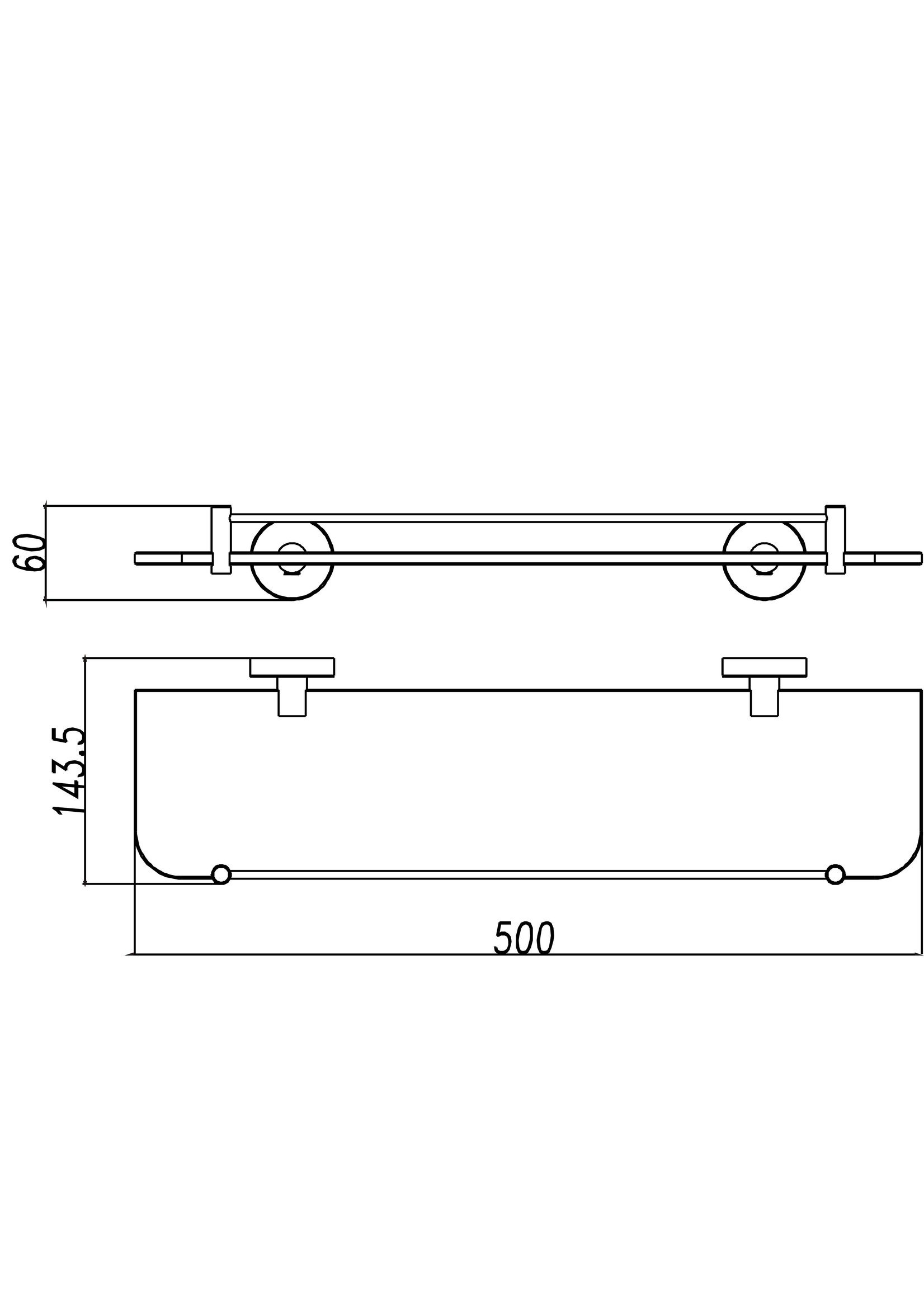 Wiesbaden Wiesbaden 304-glazen planchet 54cm RVS