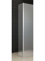 Wiesbaden Wiesbaden Zijpaneel 35 x 200 cm met hoekprofiel voor inloopdouche chroom met 10 mm NANO geheel matglas