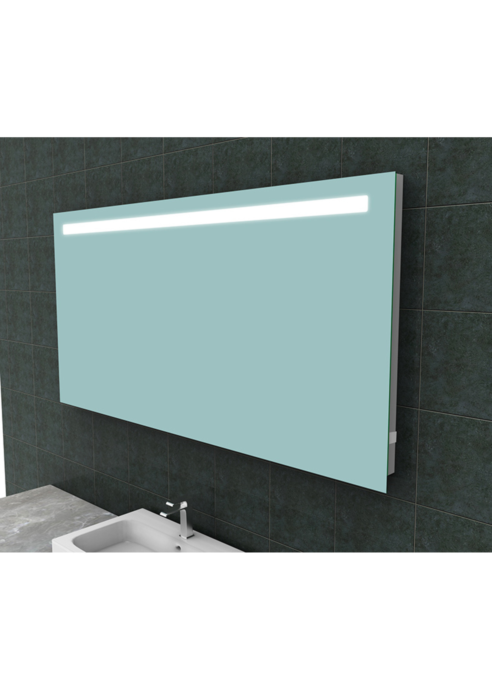 Wiesbaden Wiesbaden Tigris spiegel met led verlichting + stopcontact 1600x800