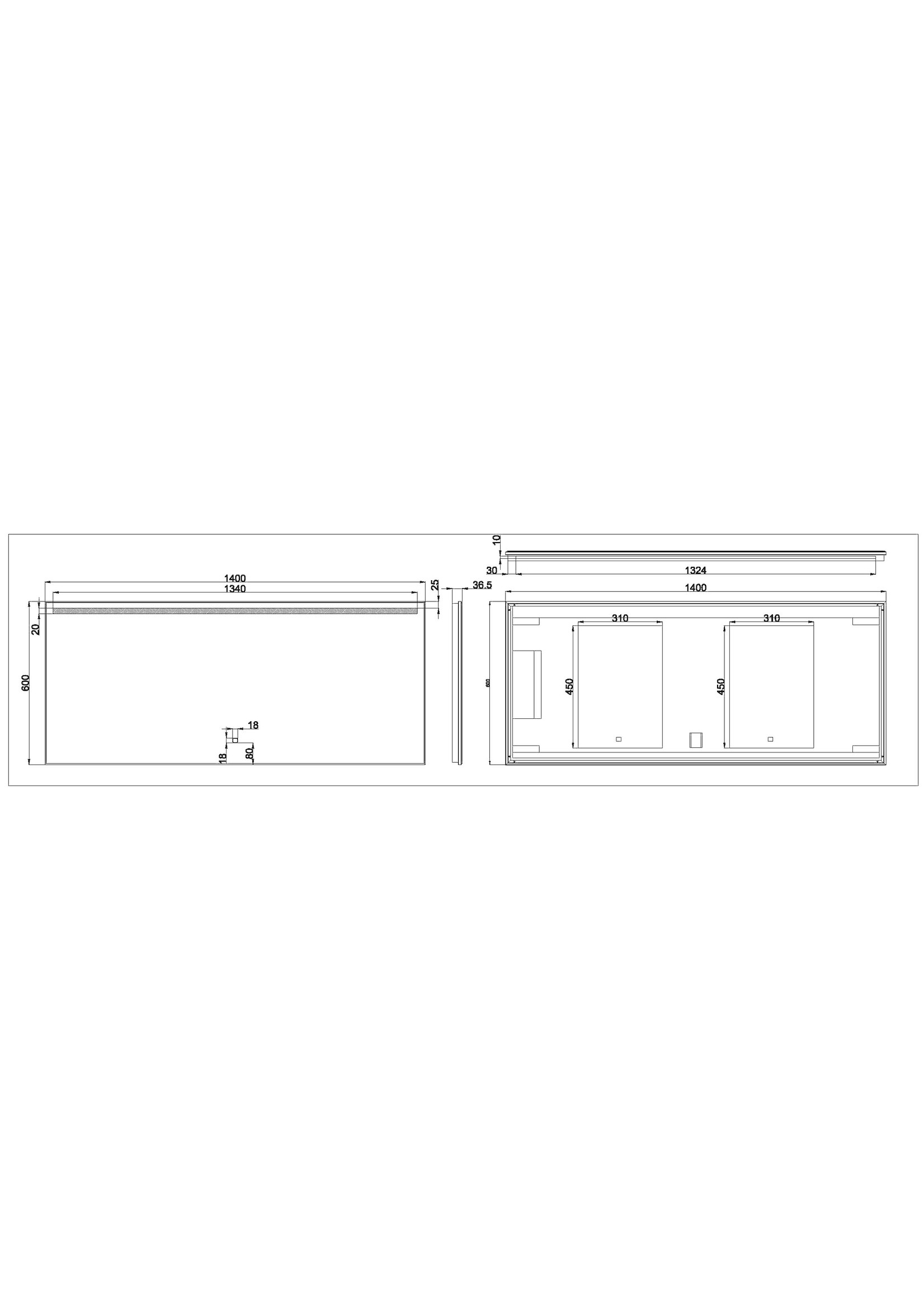 Wiesbaden Wiesbaden Ambi One dimbare Led condensvrije spiegel 140 x 60 cm