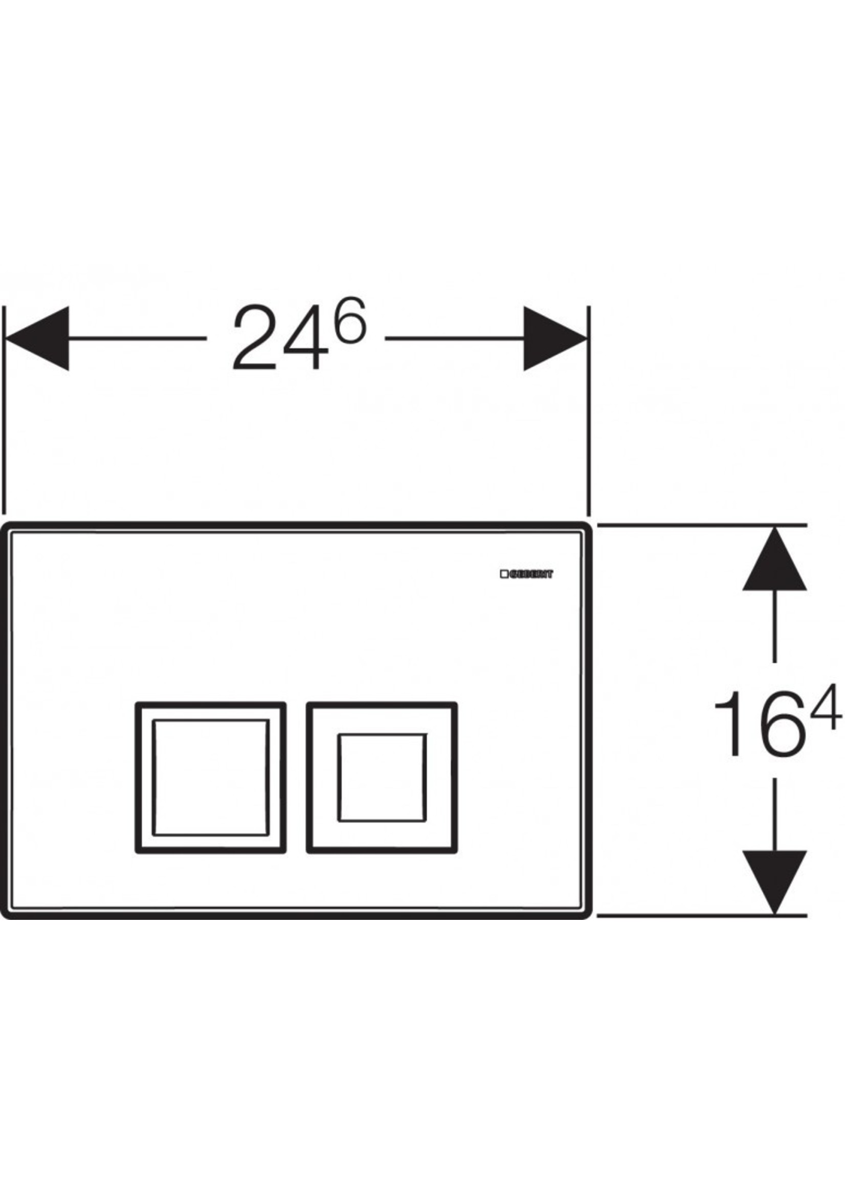 Geberit Geberit Delta-35 Drukplaat wit