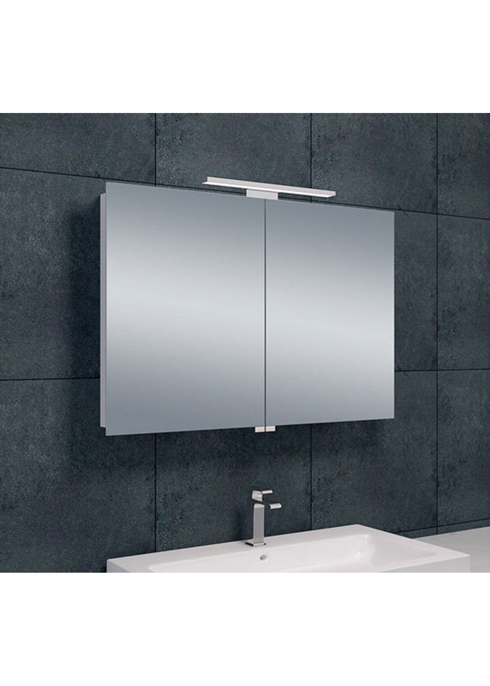 Wiesbaden Wiesbaden Luxe spiegelkast +Led verlichting 90x60x14cm