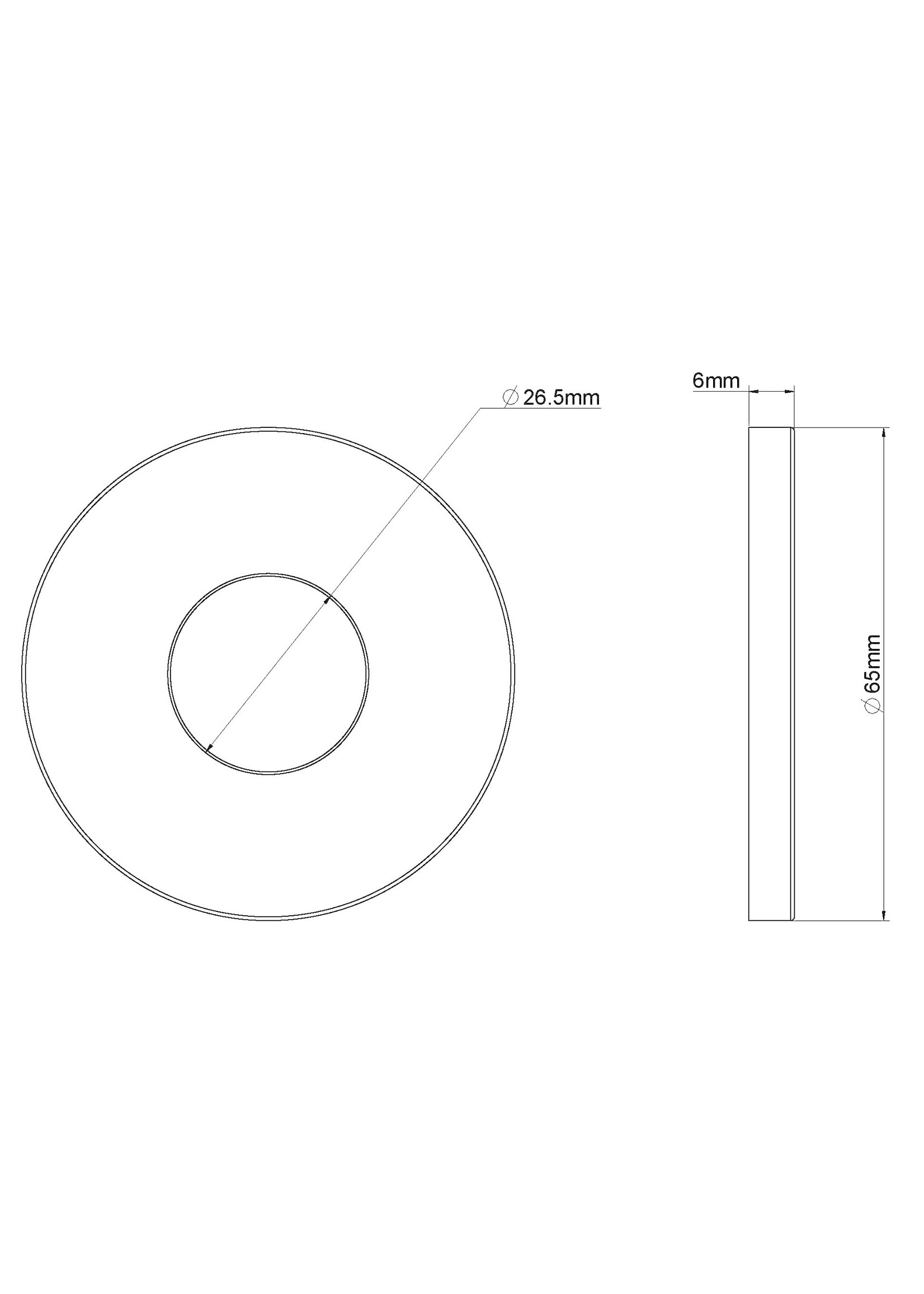 Wiesbaden Wiesbaden Losse rozet tbv inbouw-uitloop rond 1/2'' geborsteld messing