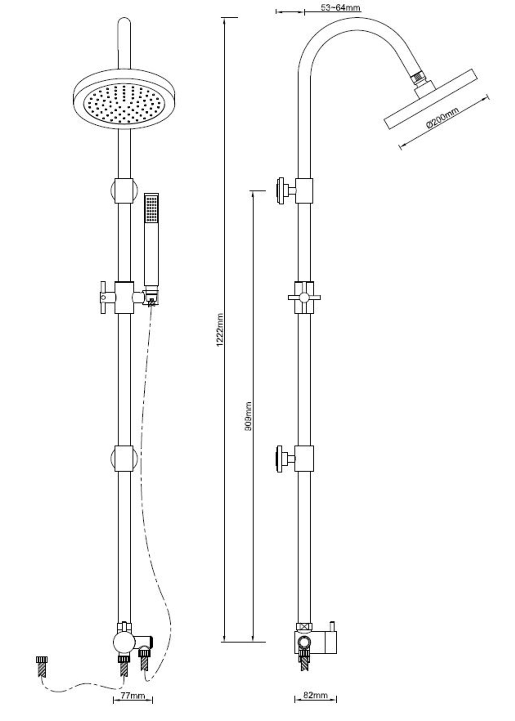 Wiesbaden Wiesbaden Altara+Rio douchecomb.+therm. kraan 15cm+20cm douchekop