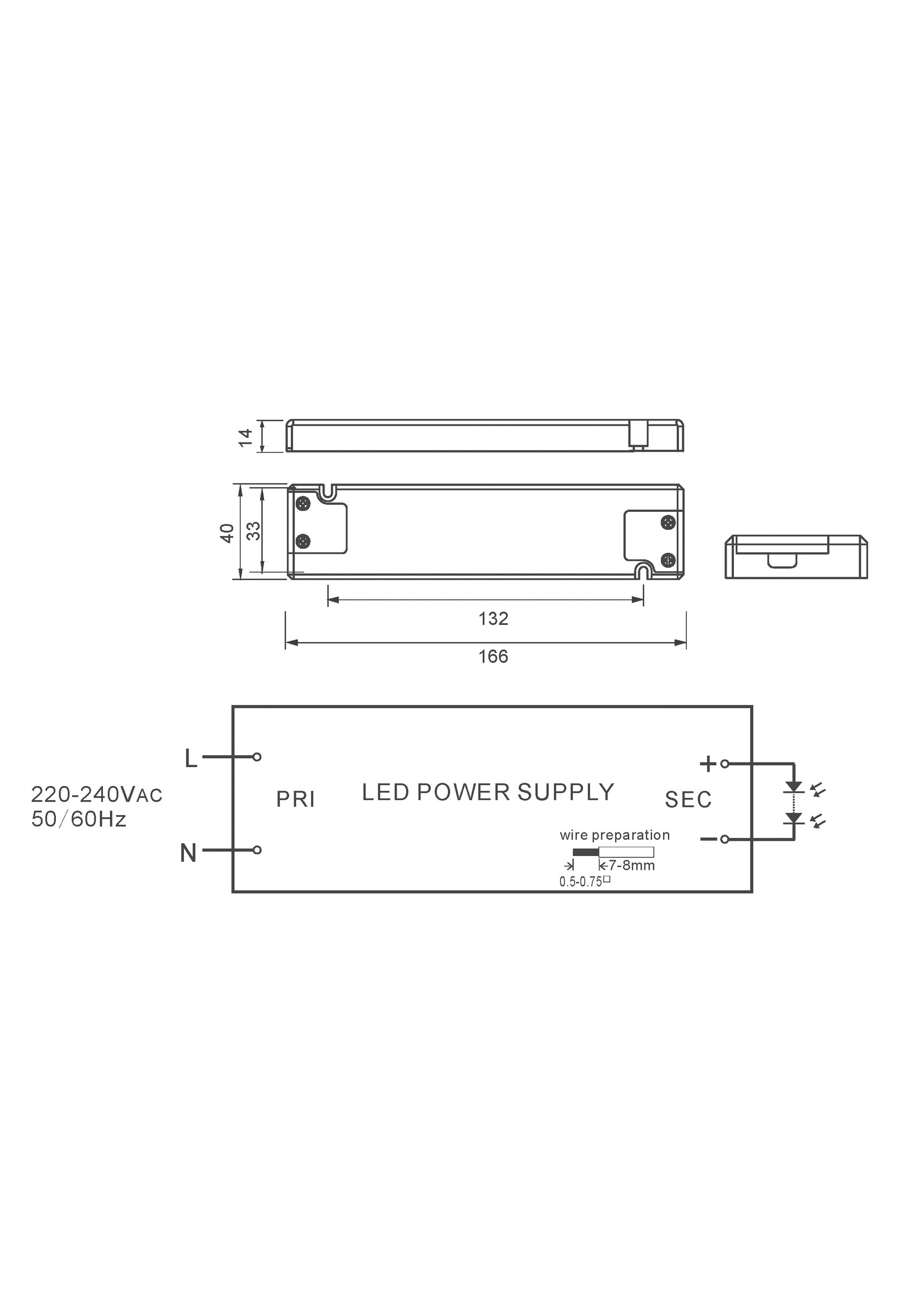 Wiesbaden Wiesbaden Trafo 220V tbv LED spiegels 20W max