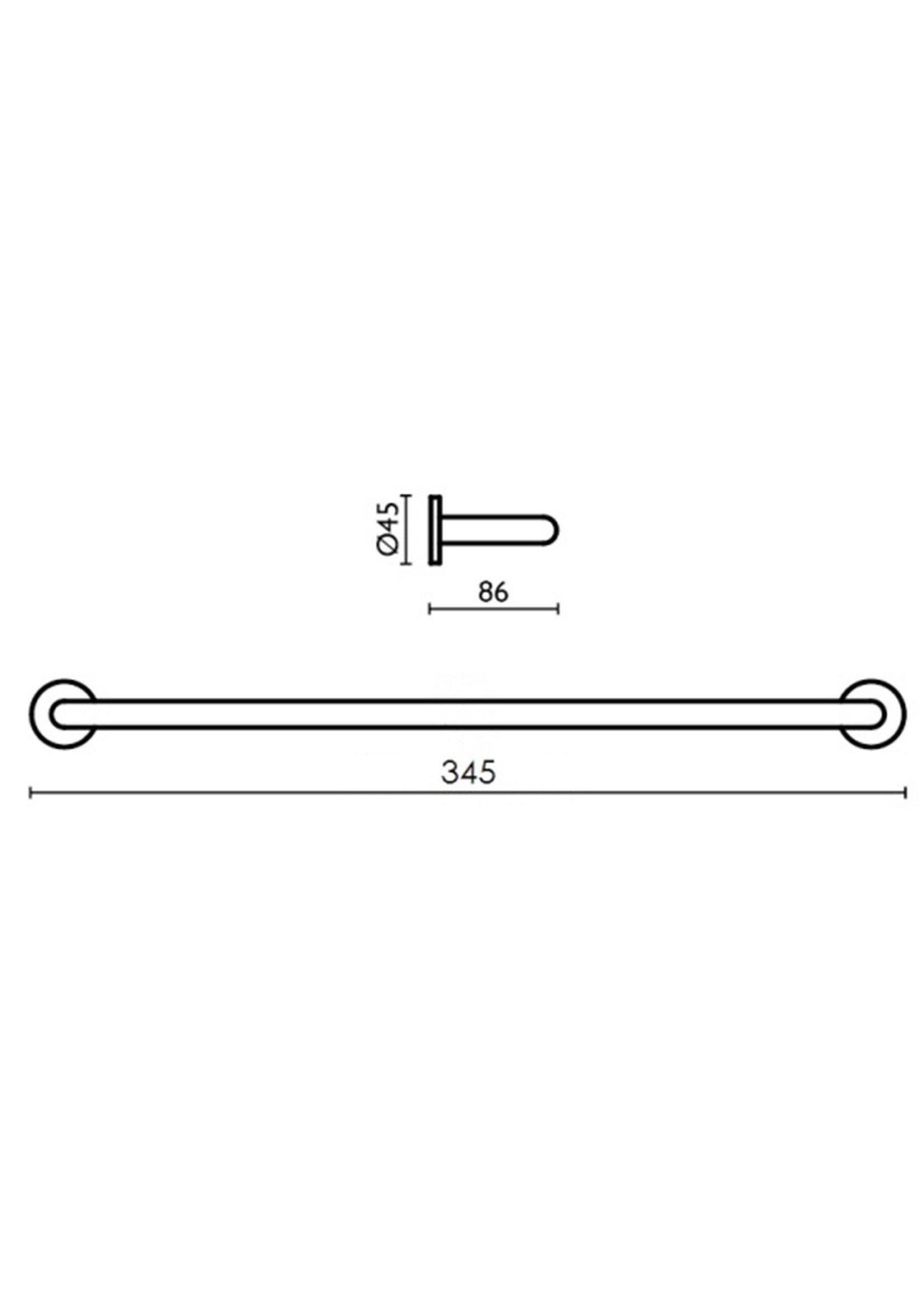 Xenz Duero Handdoek beugel 30 cm chroom