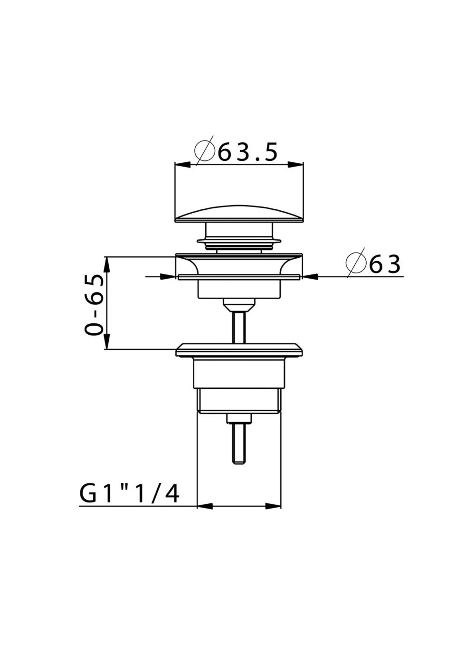 Xenz Pure - klik waste rond inox