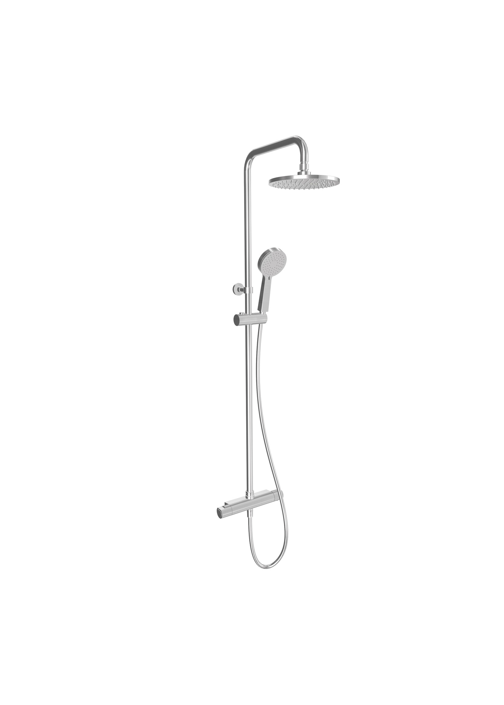 Xenz Xenz Basic - Thermostatische douche opbouwset chroom