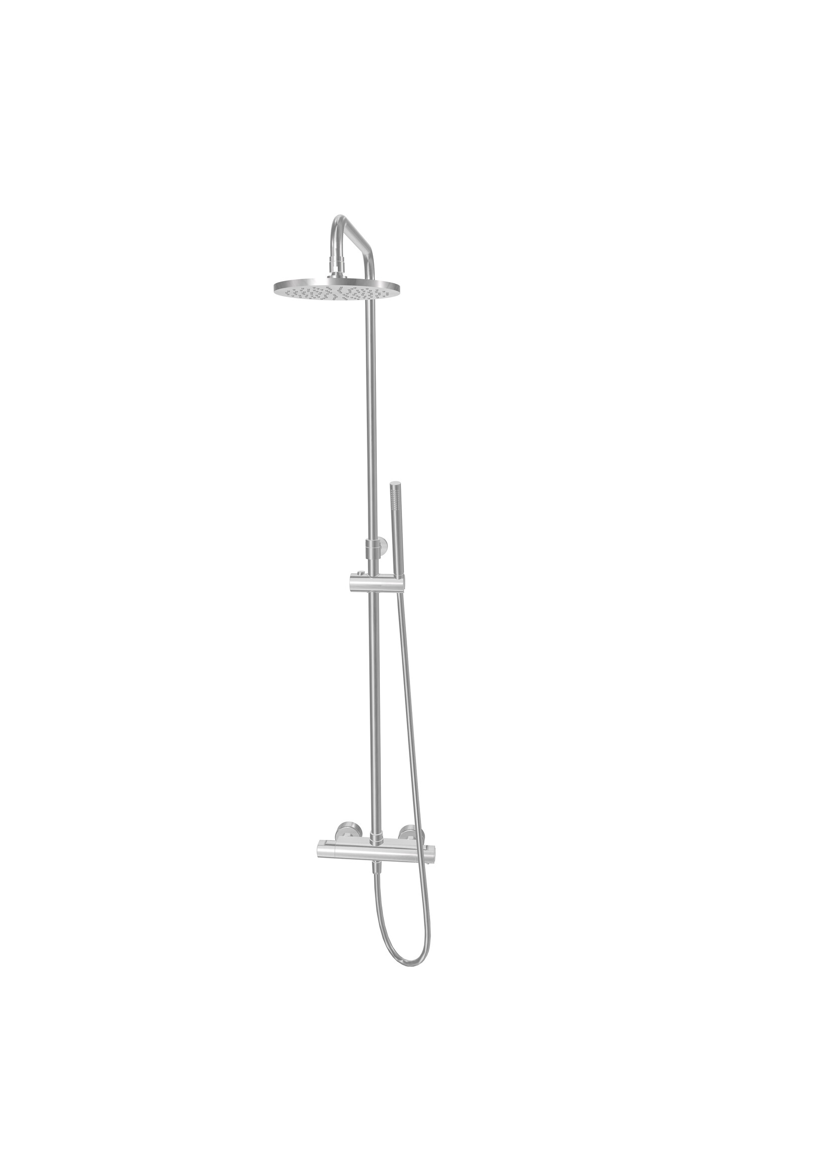 Xenz Xenz Basic - douche opbouwset Messing inox