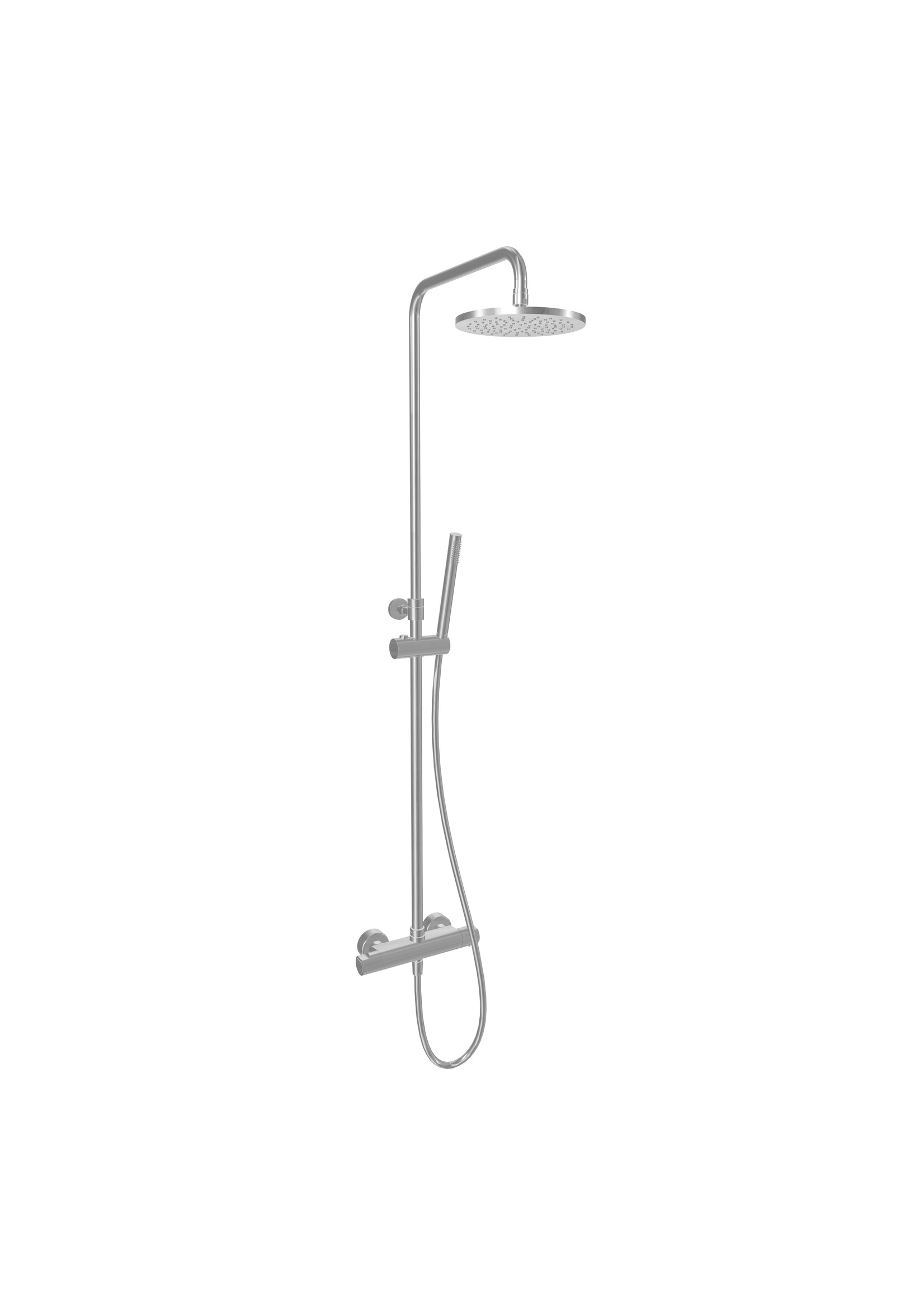 Xenz Xenz Basic - douche opbouwset Messing inox