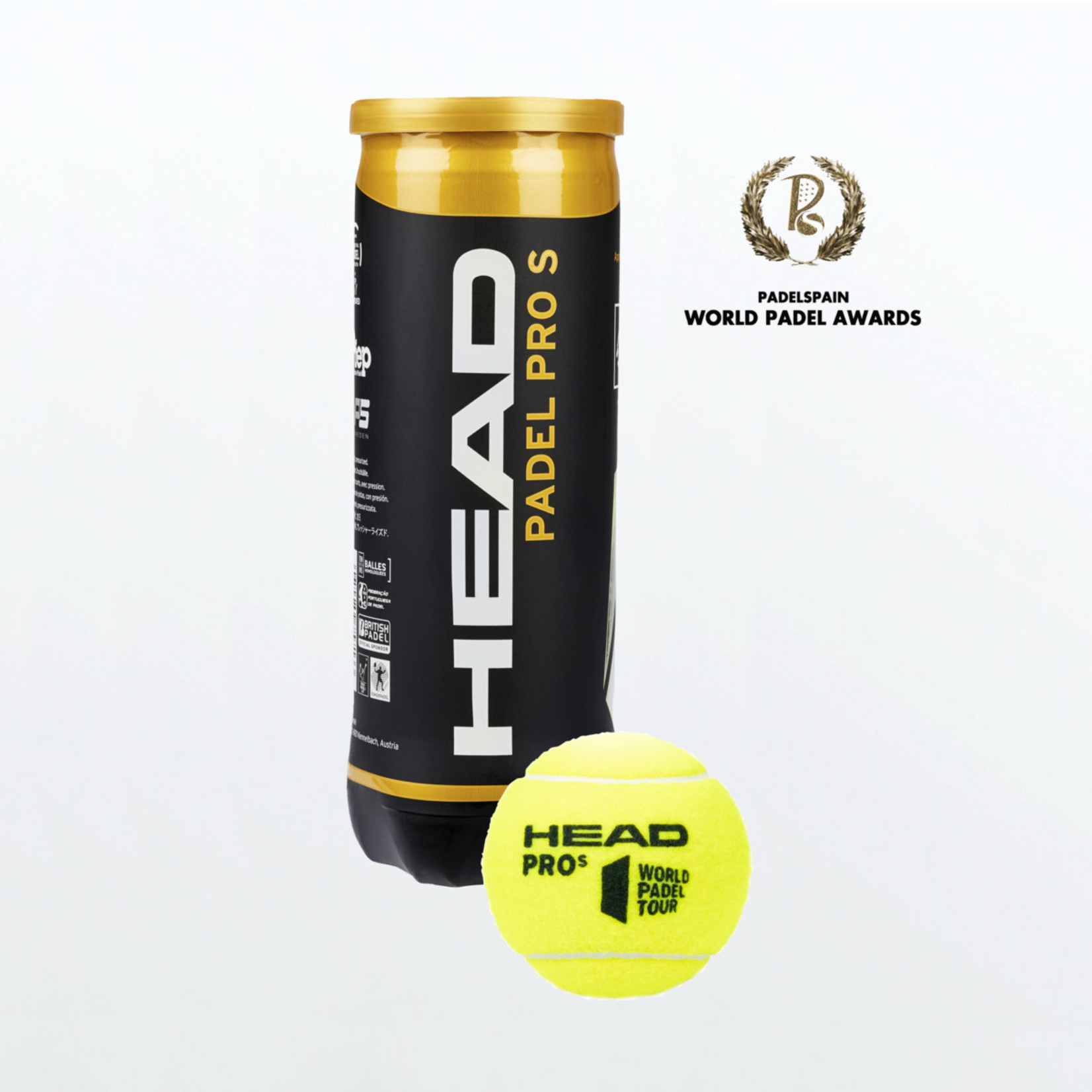 Head Head Padel Pro S - 3-tube - Padelballen