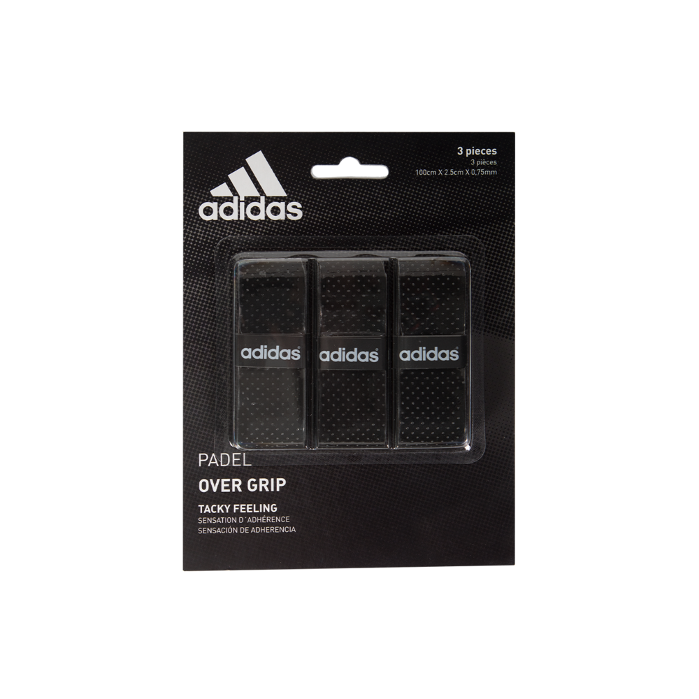 Adidas Padel Overgrip Set 3 stuks - Zwart - Solo Padel