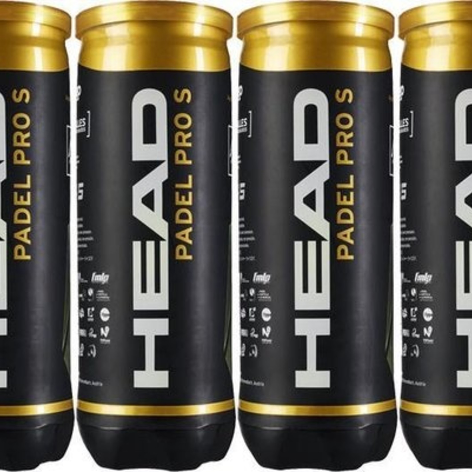 Head Head Padel Pro S - 4-tubes van 3 ballen - Padelballen