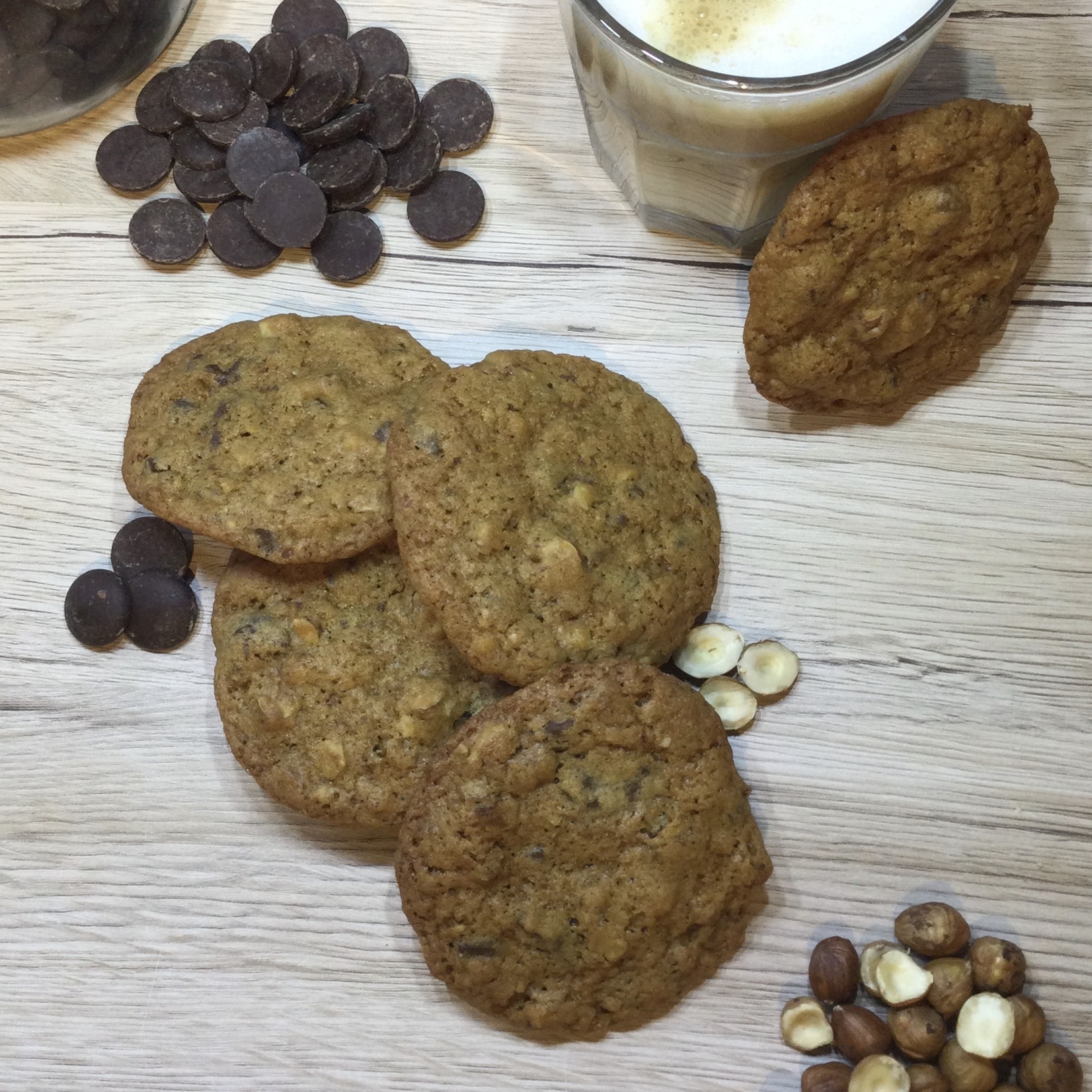 Chocolate Chip Cookies met hazelnoten