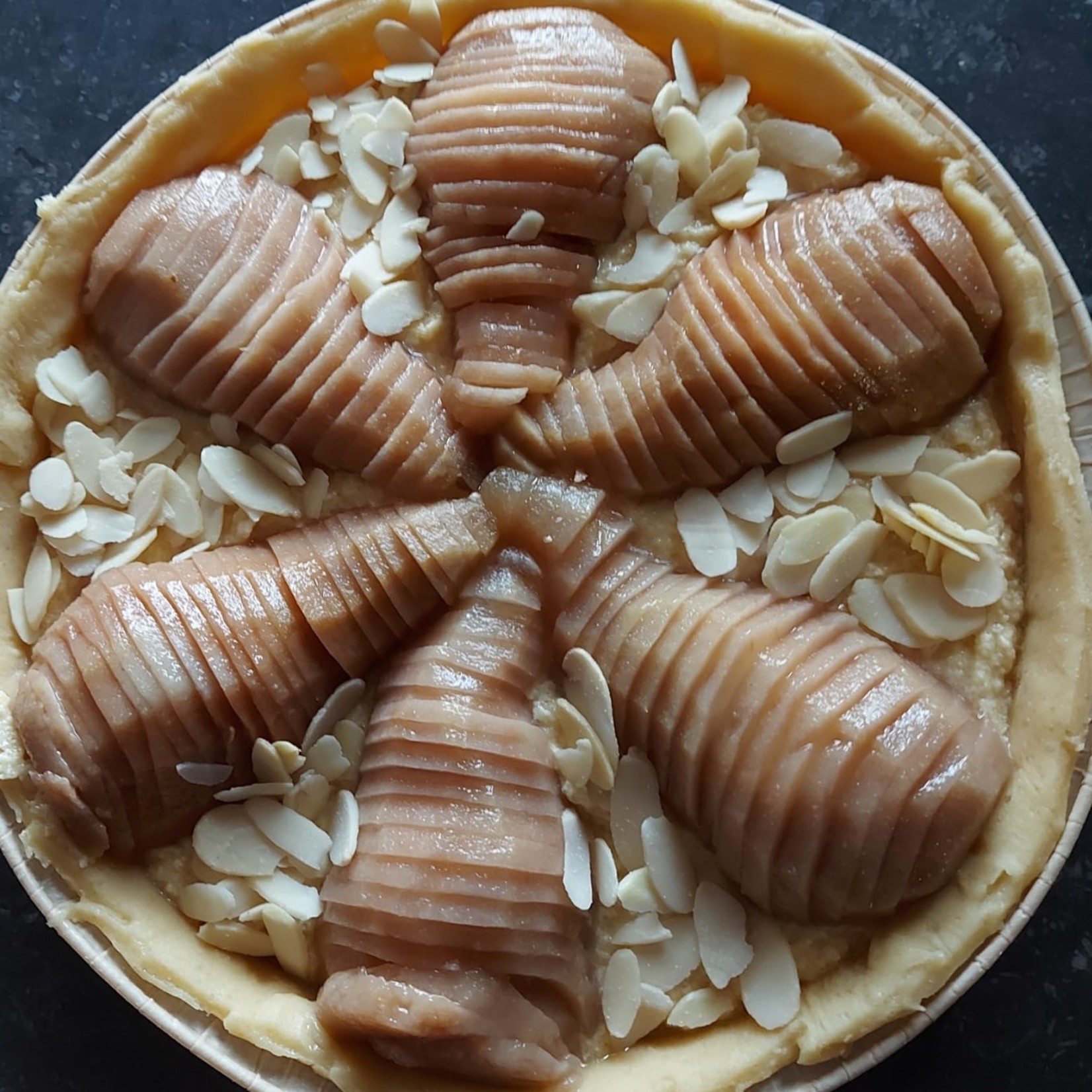 Bourdaloue van peren en frangipane