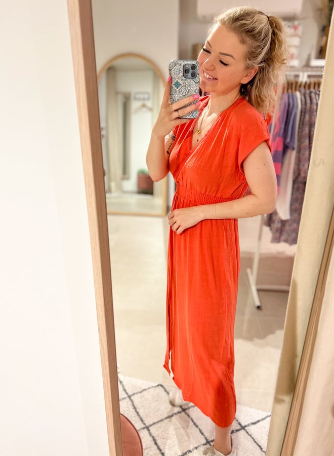 zwangerschapsjurk wit lang