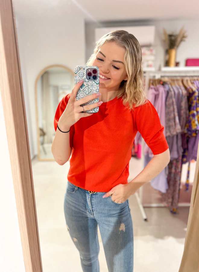 Knitted top - Orange
