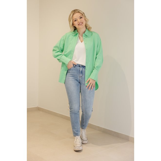 Hilda LS oversized blouse - Green