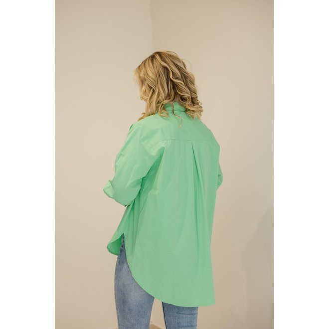 Hilda LS oversized blouse - Green