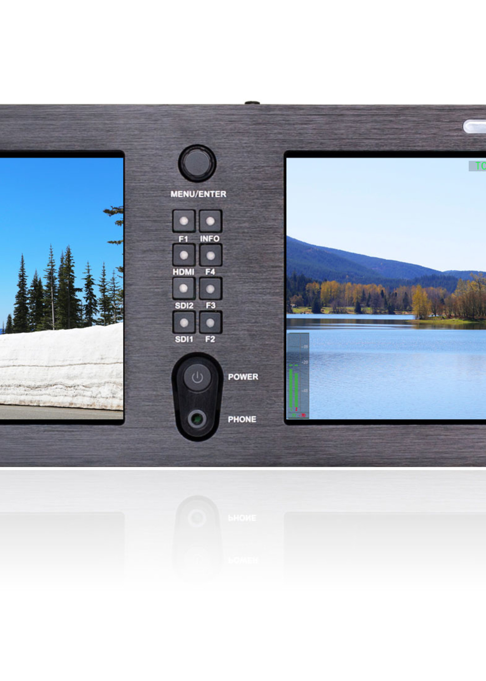 Swit M-1073H Dual 7-inch FHD Rack LCD Monitor