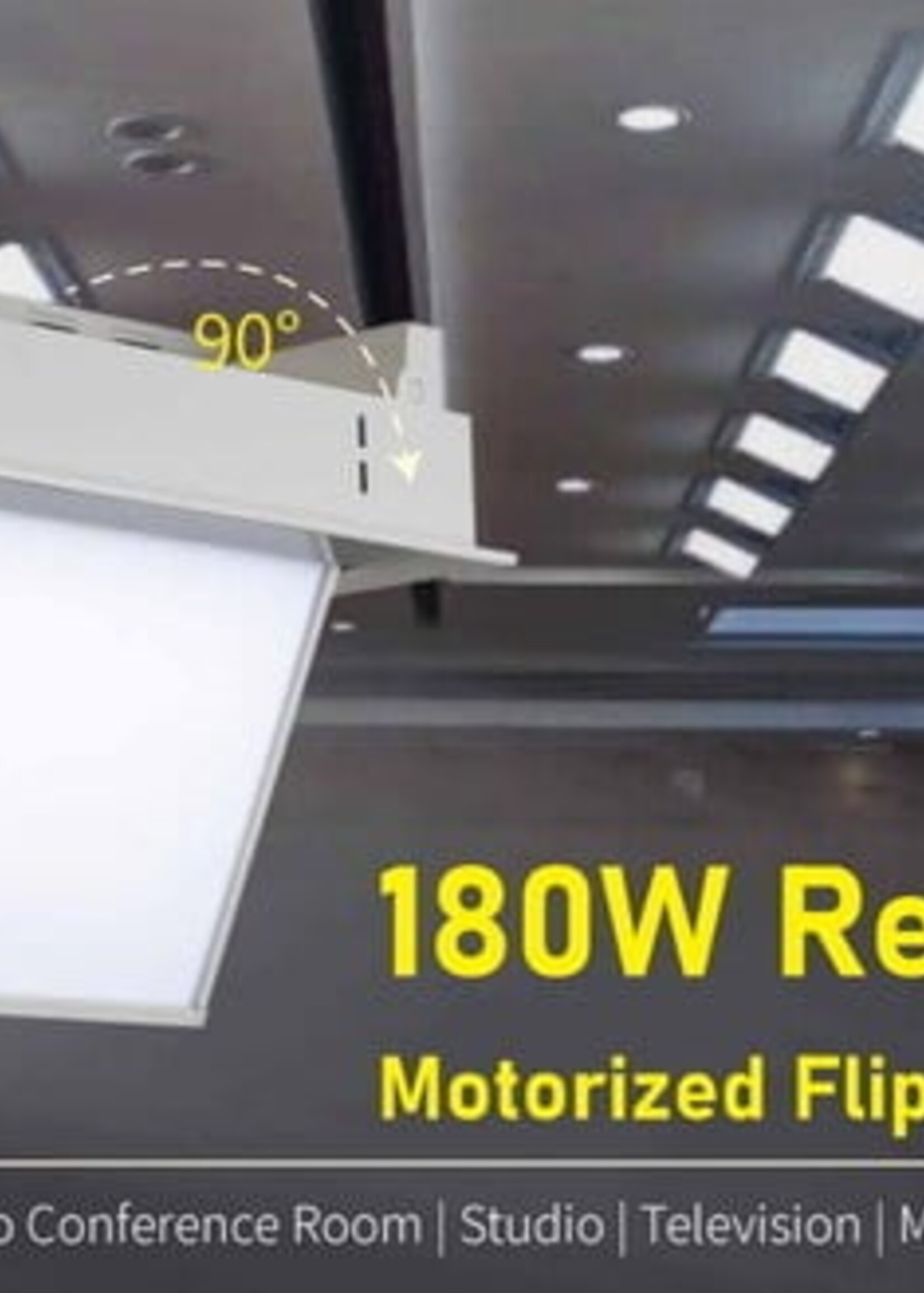 Swit HL-180 | 180W Ceiling-recessed Motorized Flip High-brightness LED