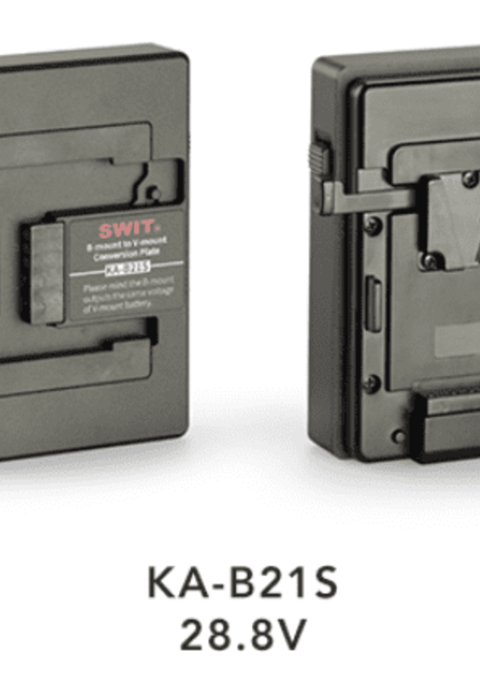Swit KA-B21S | V-mount battery plate for B-mount devices/cameras, 28.8V