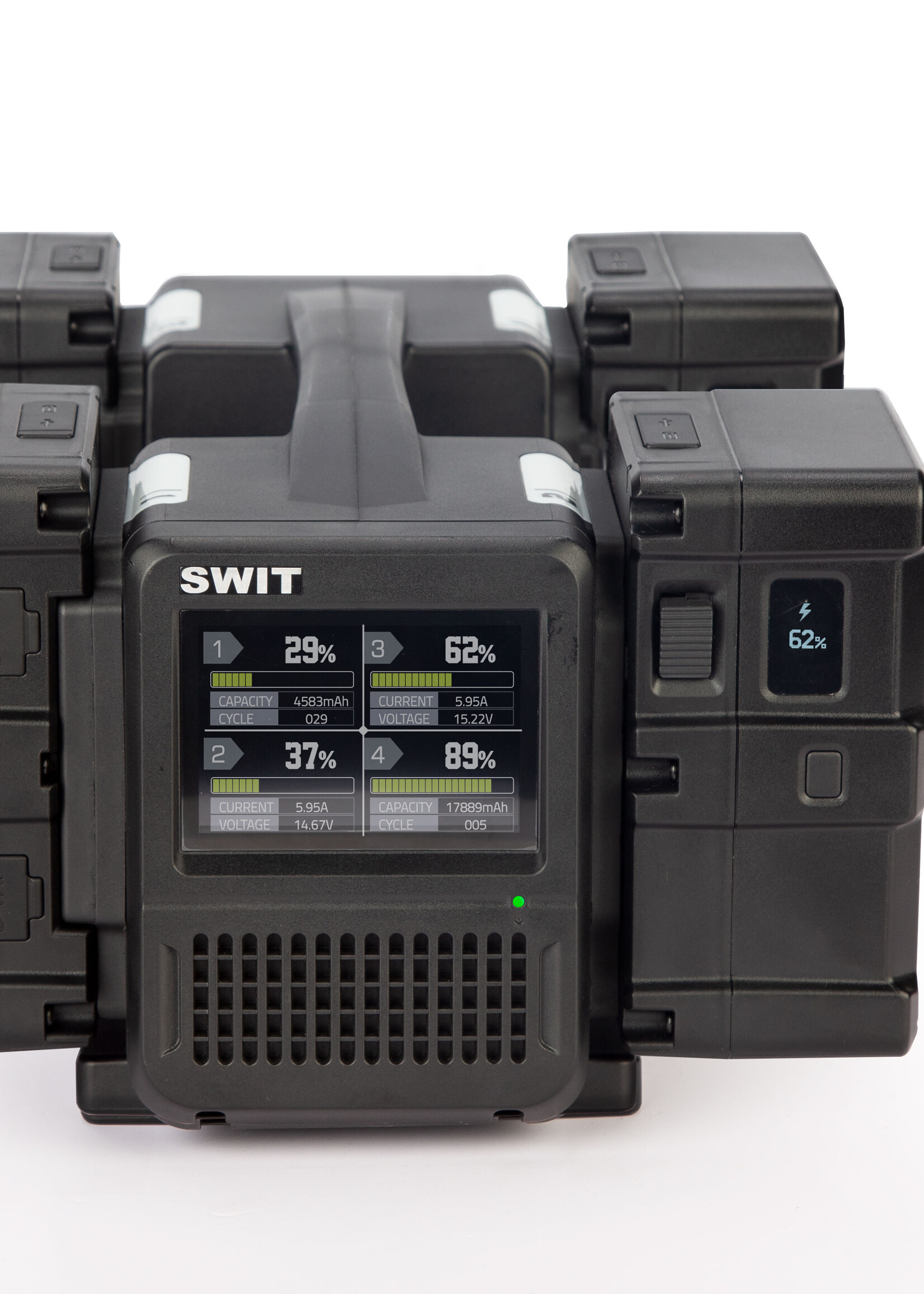 Swit PC-P461B | 4ch x max 6A Top Fast Simultaneous 14V/28V Charger, B-mount