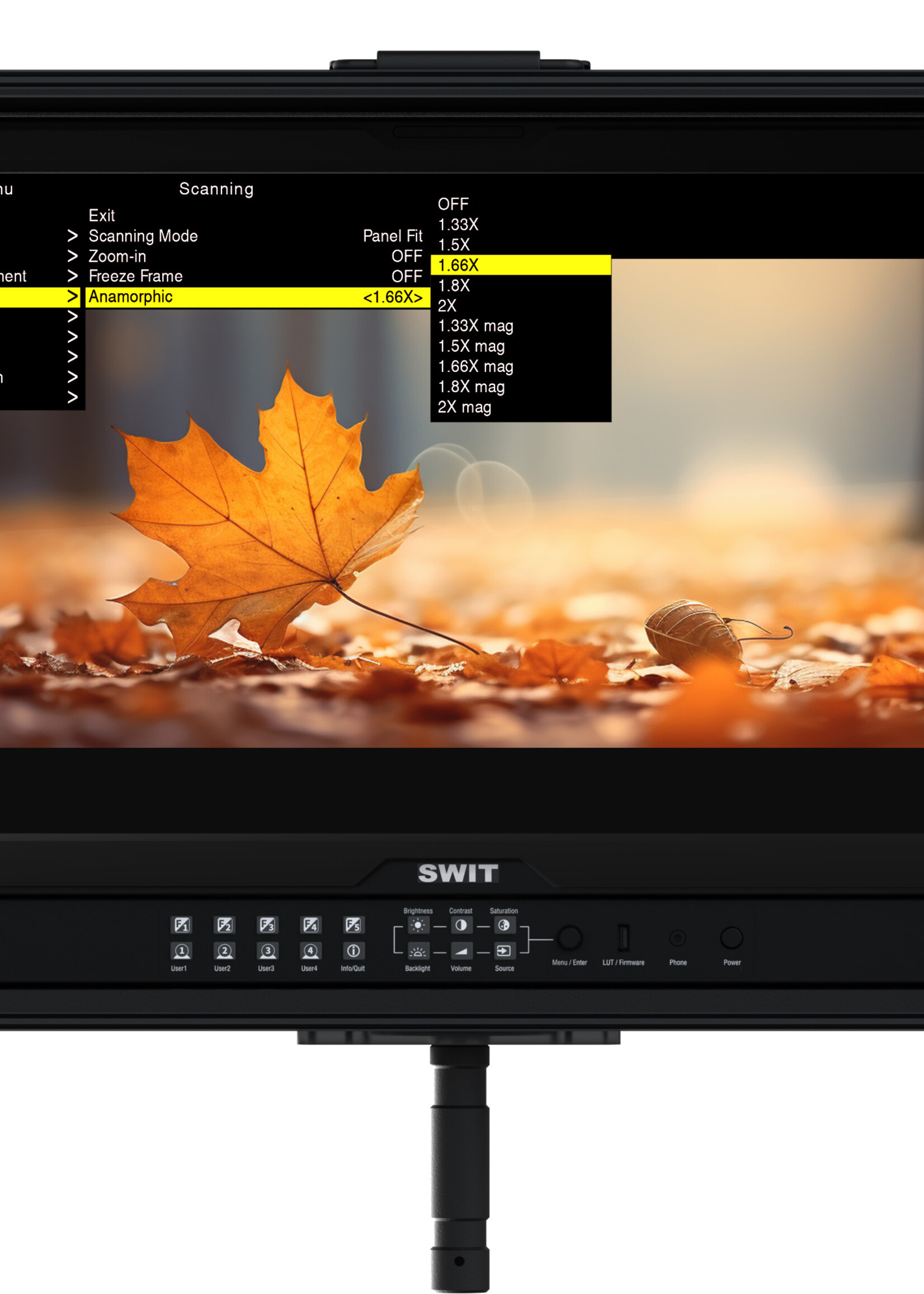 Swit FM-U245HDR 23.8 inch 4K 1000nits 4×12G-SDI HDR Field Monitor