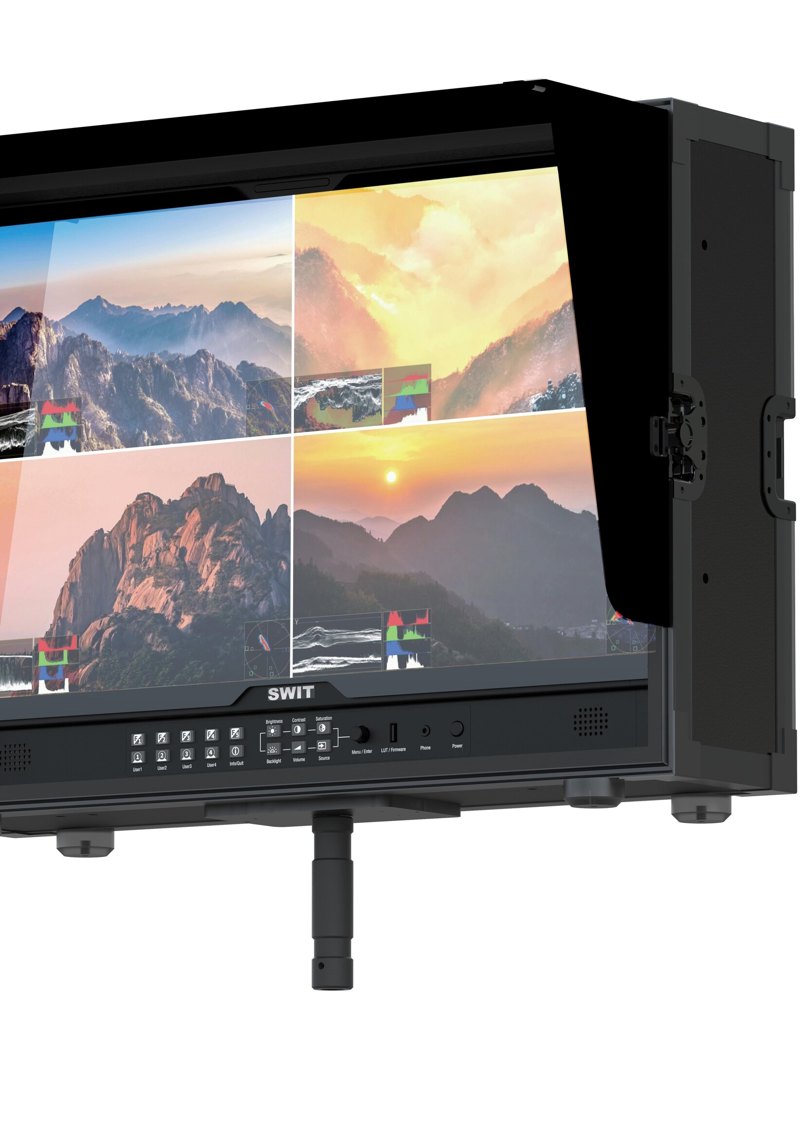 Swit FM-U245HDR 23.8 inch 4K 1000nits 4×12G-SDI HDR Field Monitor
