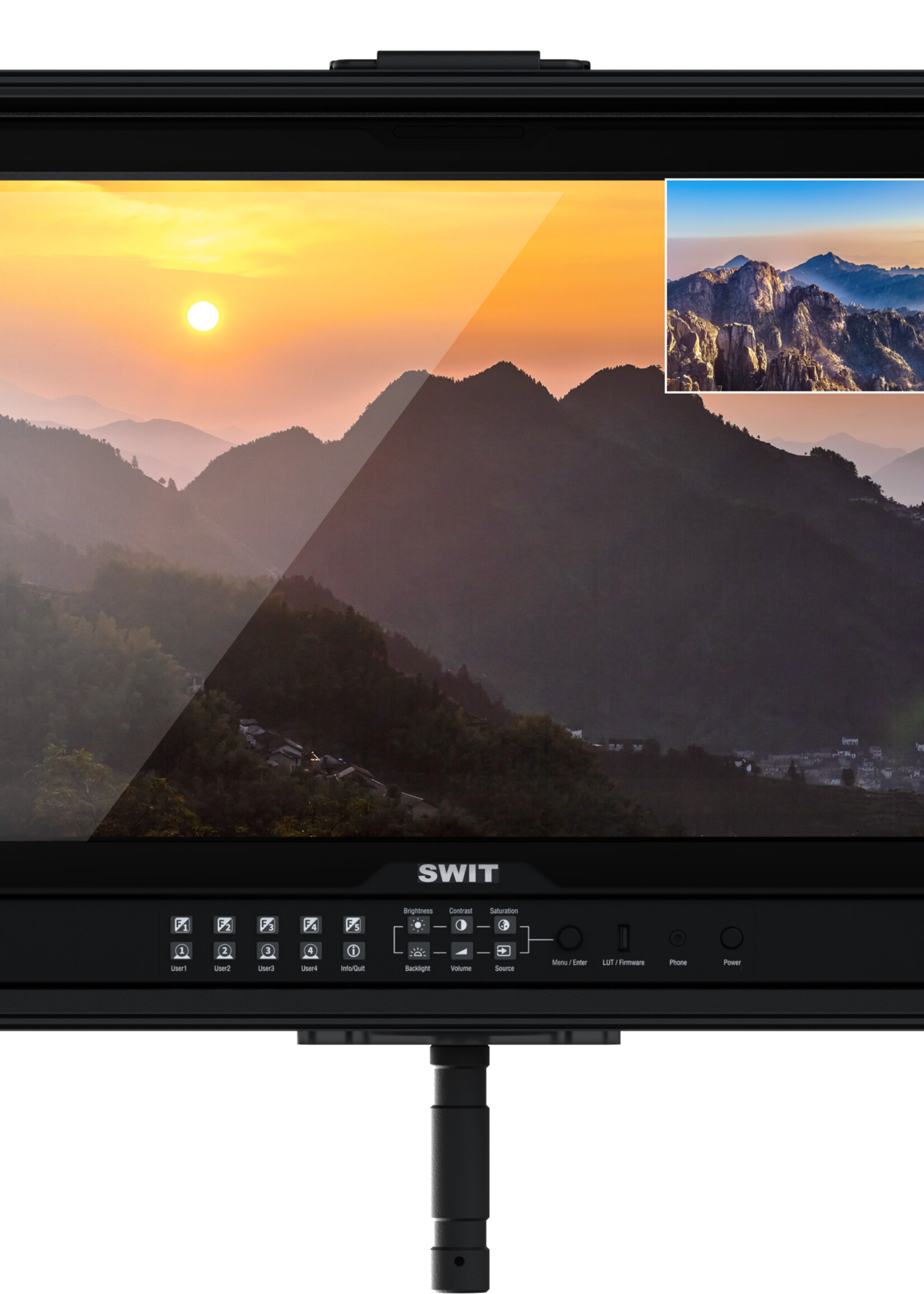Swit FM-U245HDR 23.8 inch 4K 1000nits 4×12G-SDI HDR Field Monitor