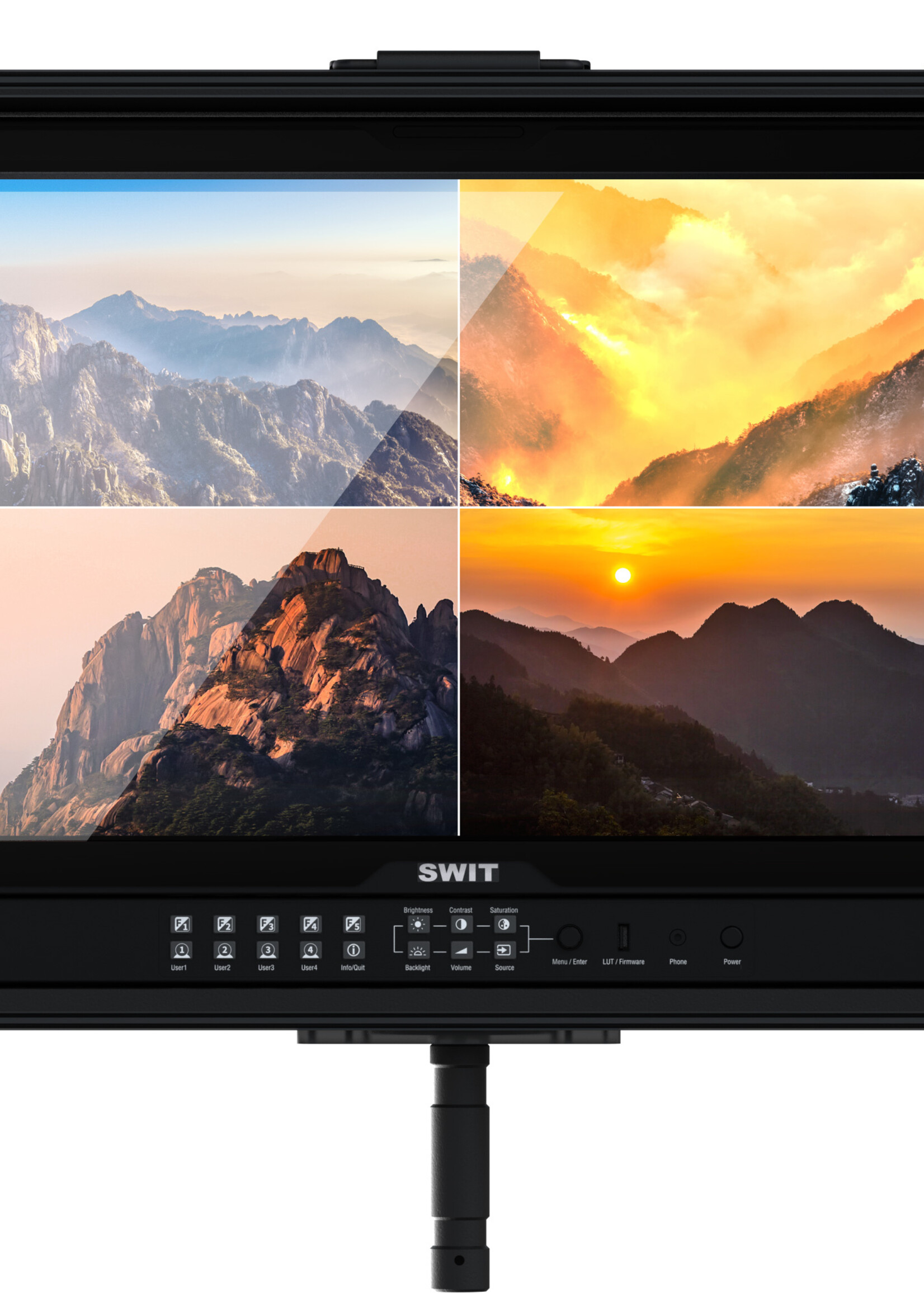 Swit FM-U245HDR 23.8 inch 4K 1000nits 4×12G-SDI HDR Field Monitor