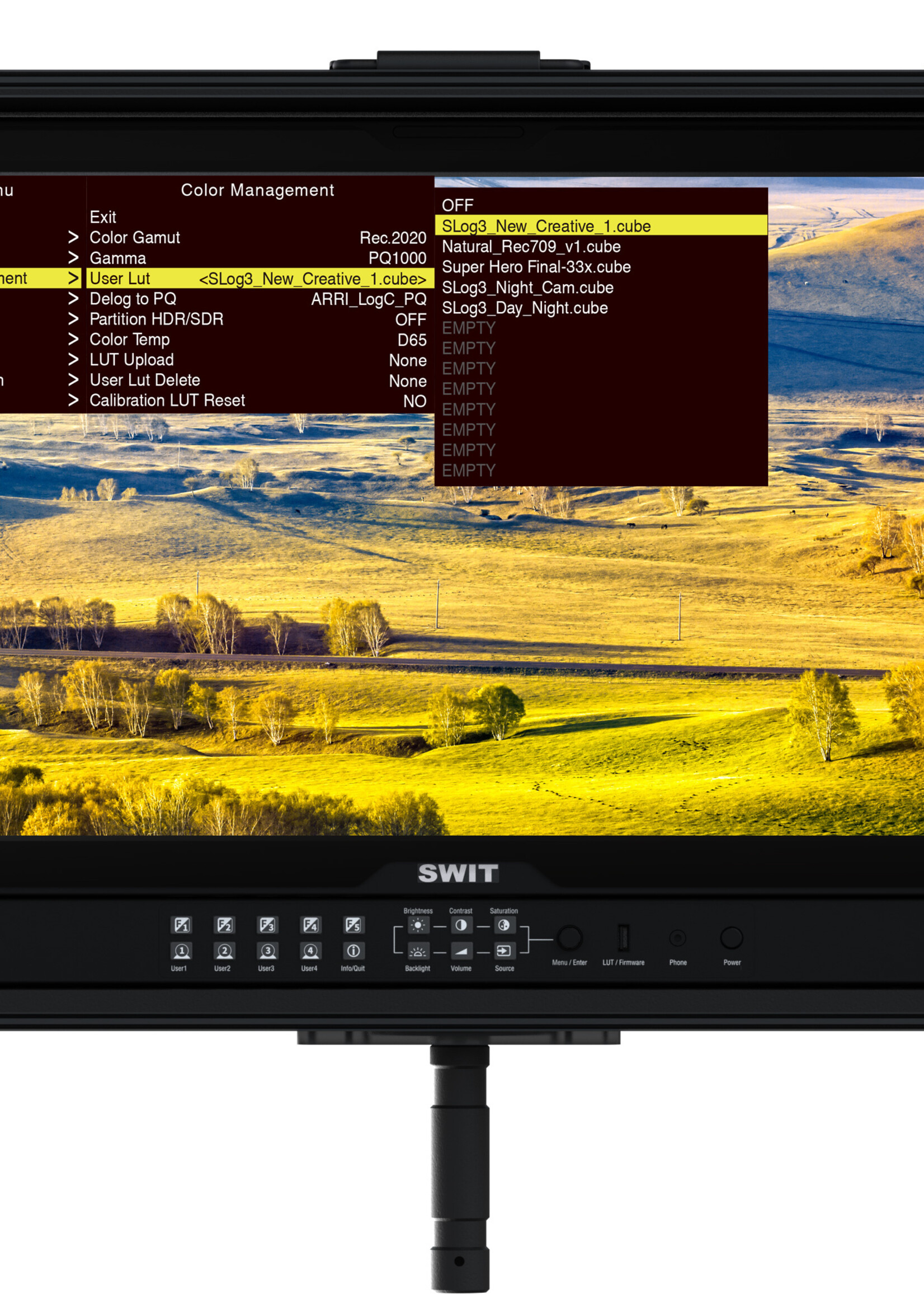 Swit FM-U245HDR 23.8 inch 4K 1000nits 4×12G-SDI HDR Field Monitor